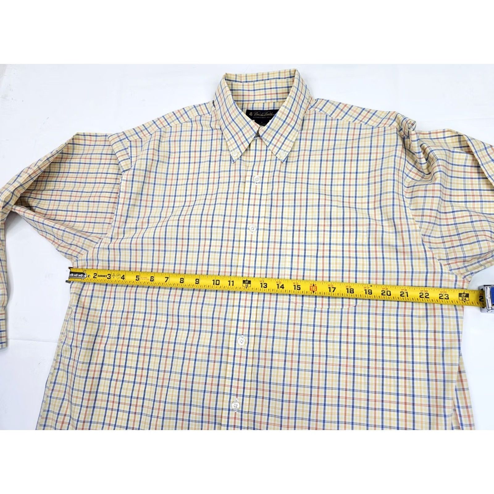Brooks Brothers Brooks Brothers Multicolor Check Geometric Non-Iron Button-Down Shirt Men L Size US L / EU 52-54 / 3 - 4 Thumbnail