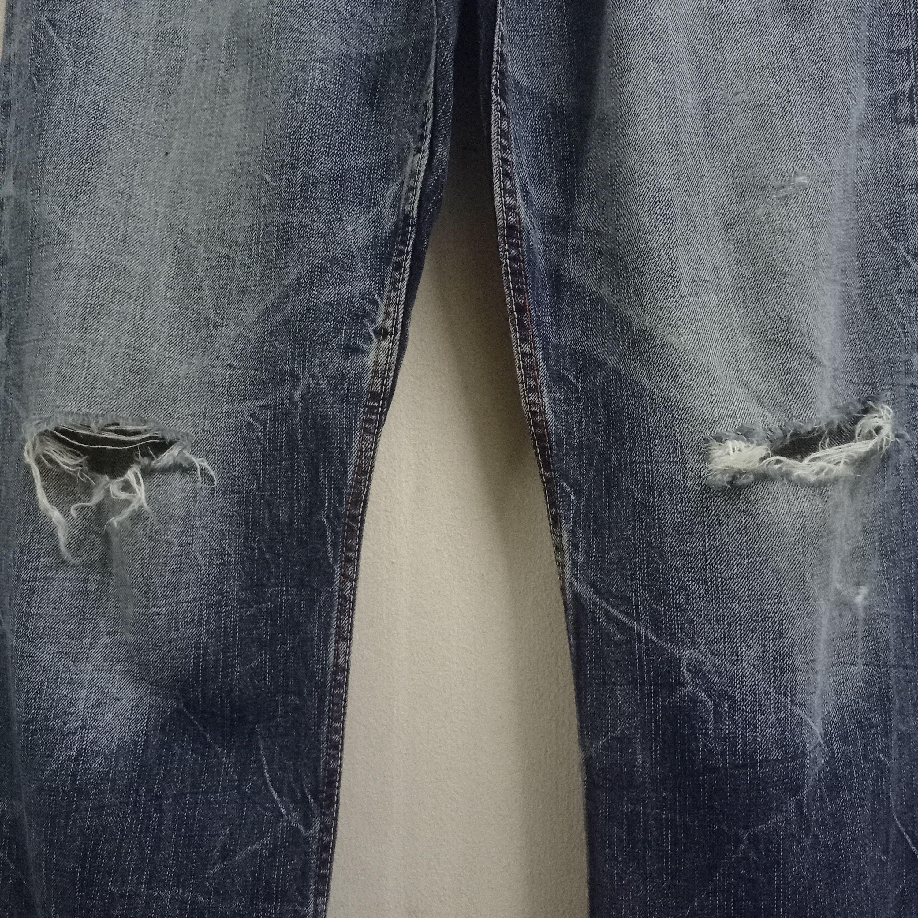 Japanese Brand Vintage VILLAND Embroidered Denim Baggy Jeans 32x28 Size US 32 / EU 48 - 5 Thumbnail