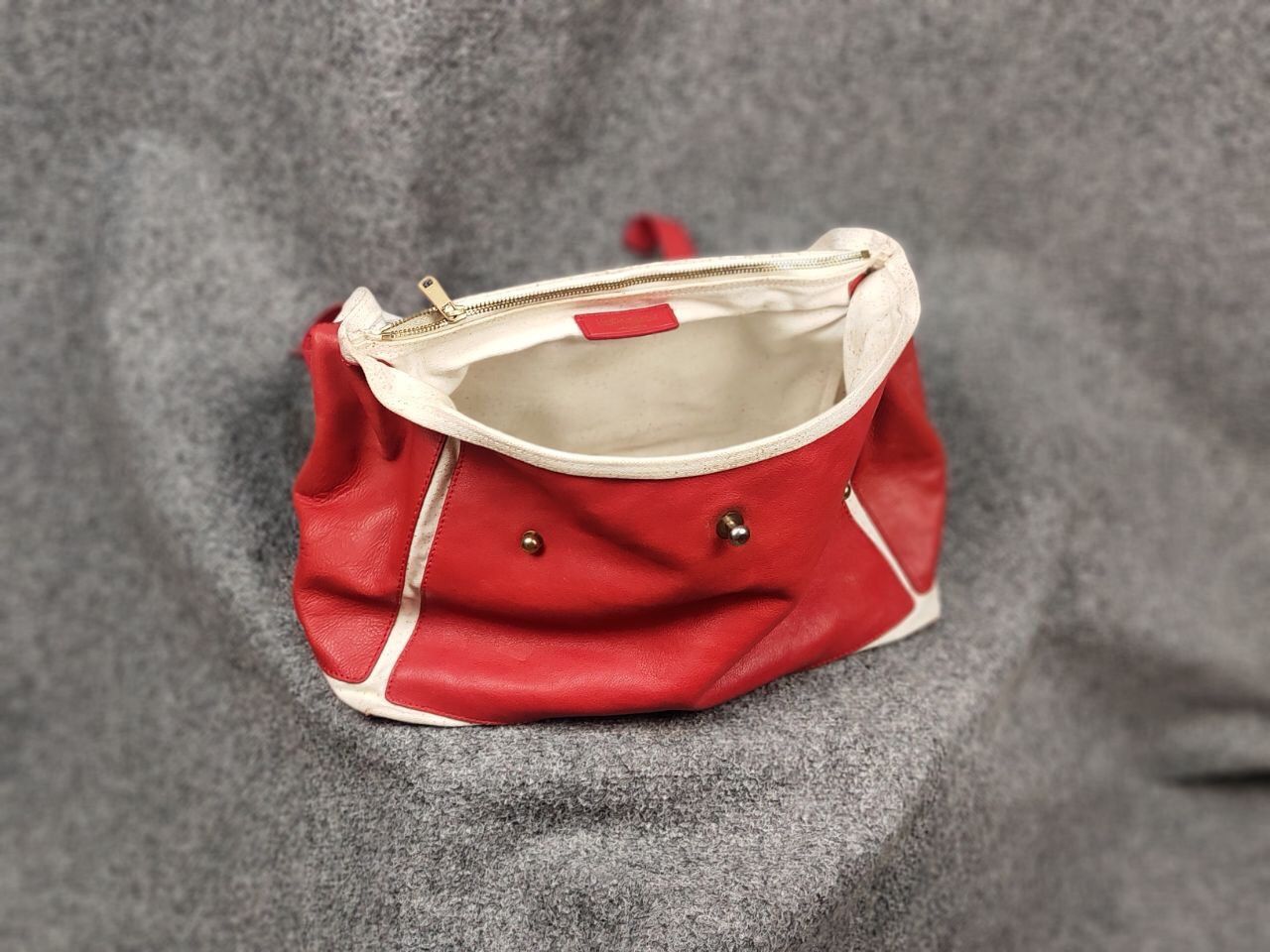 Yves Saint Laurent Yves Saint Laurent YSL Muse Two Hand Bag Red Leather Satchel Size ONE SIZE - 19 Thumbnail