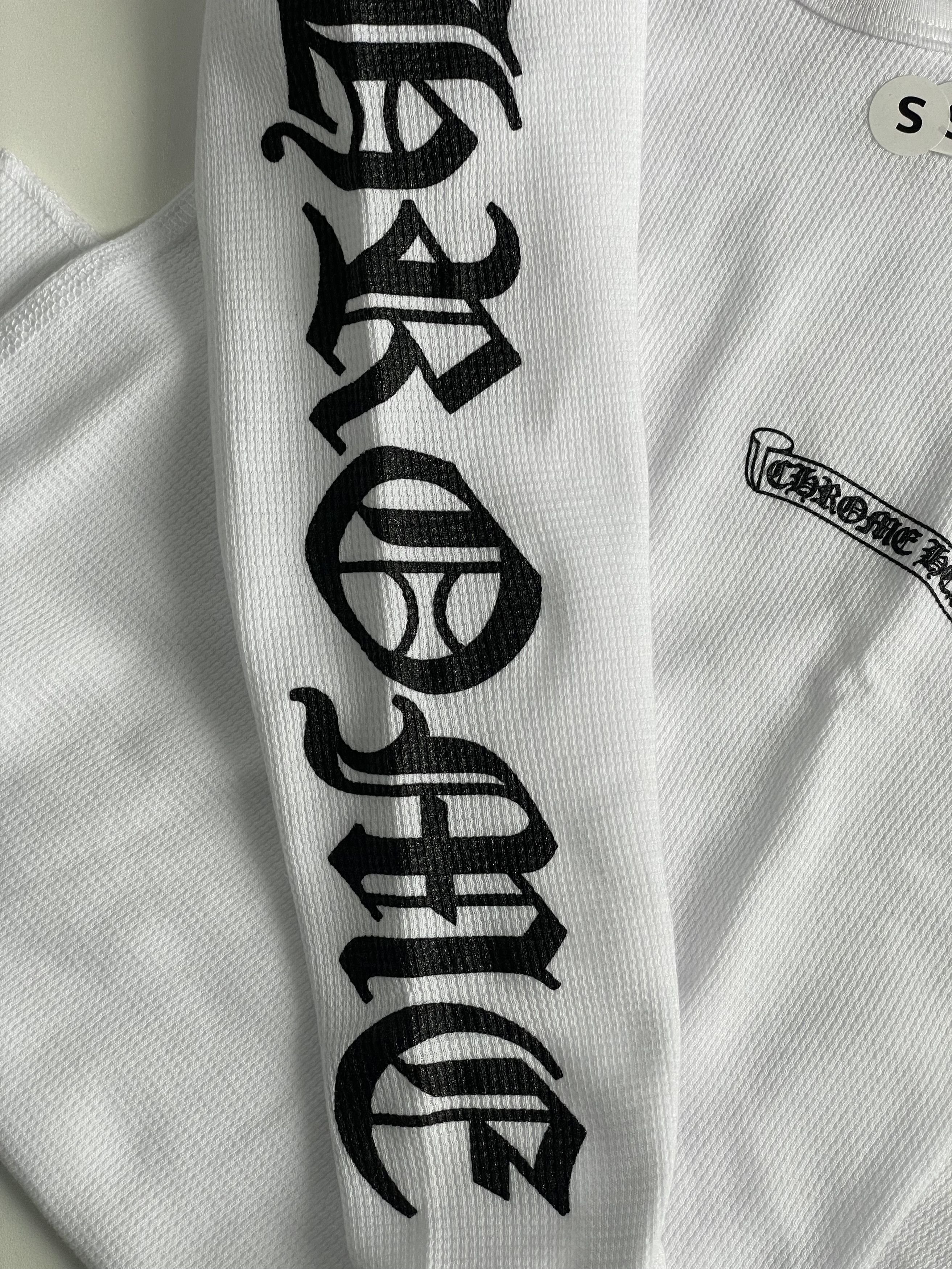 Chrome Hearts Chrome Hearts Scroll Logo Sleeve Waffle Thermal Shirt Size XS / US 0-2 / IT 36-38 - 8 Thumbnail