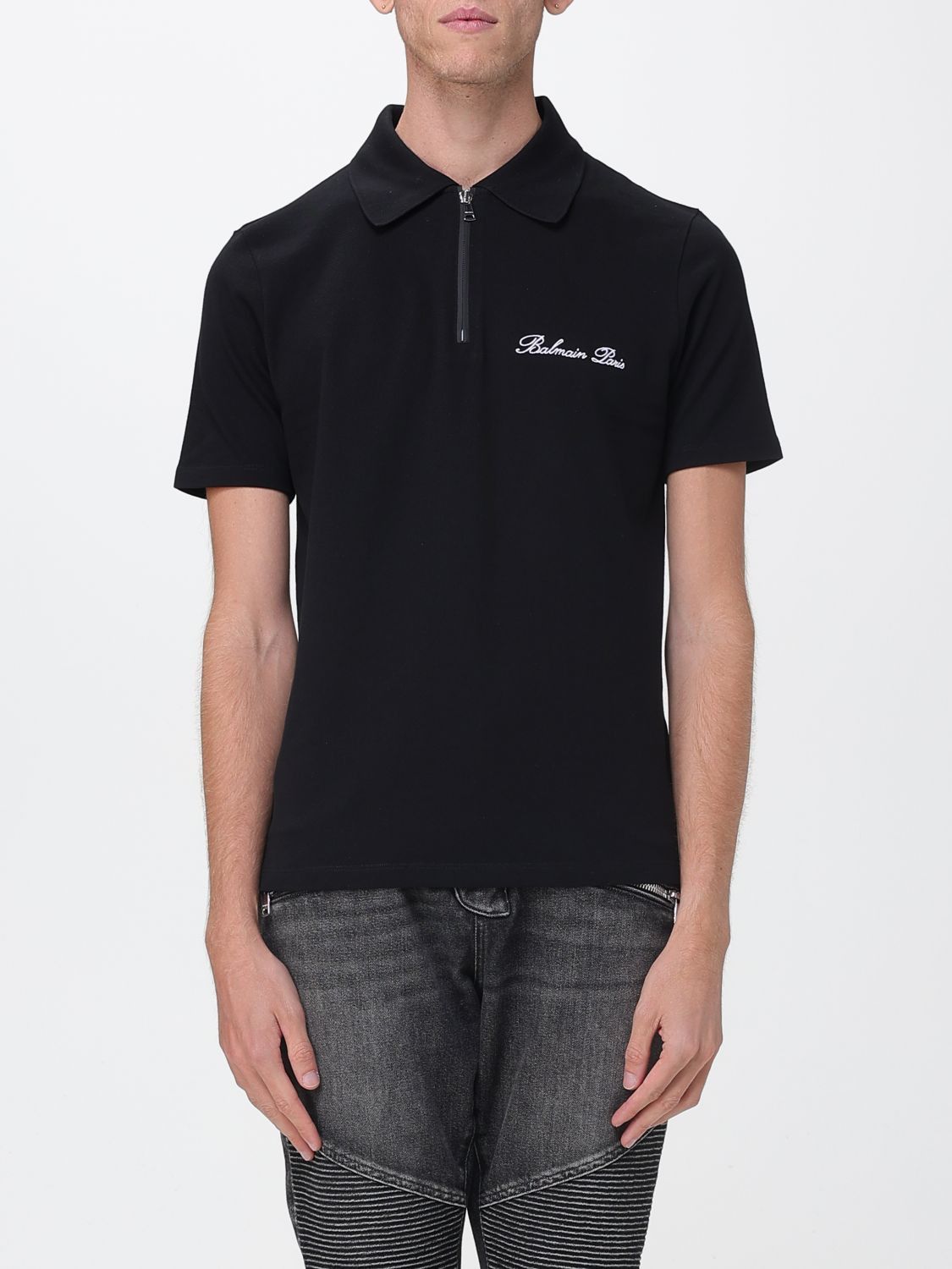 Balmain Balmain Polo Shirt Men Black Size US S / EU 44-46 / 1 - 1 Thumbnail