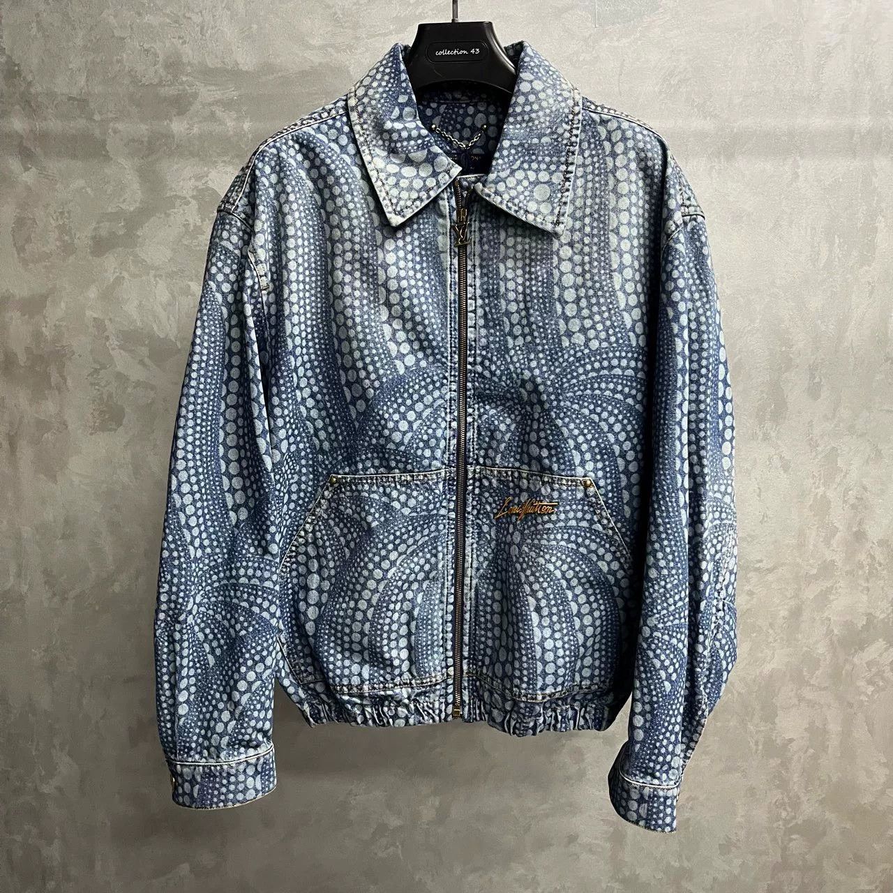 Louis Vuitton Louis Vuitton Blue Kusama Pumpkin Denim Jacket Size US L / EU 52-54 / 3 - 1 Thumbnail