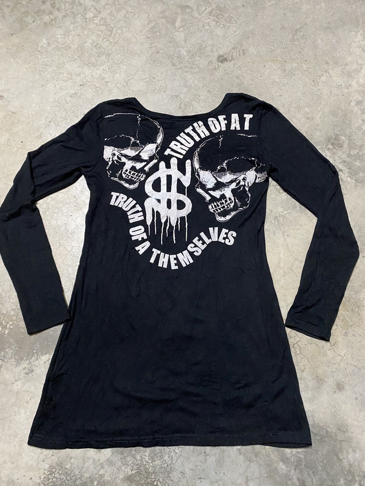 Japanese Brand Japanese Nagai Company Skulls Punk Seditionaries Long Sleeve Size M / US 6-8 / IT 42-44 - 7 Thumbnail