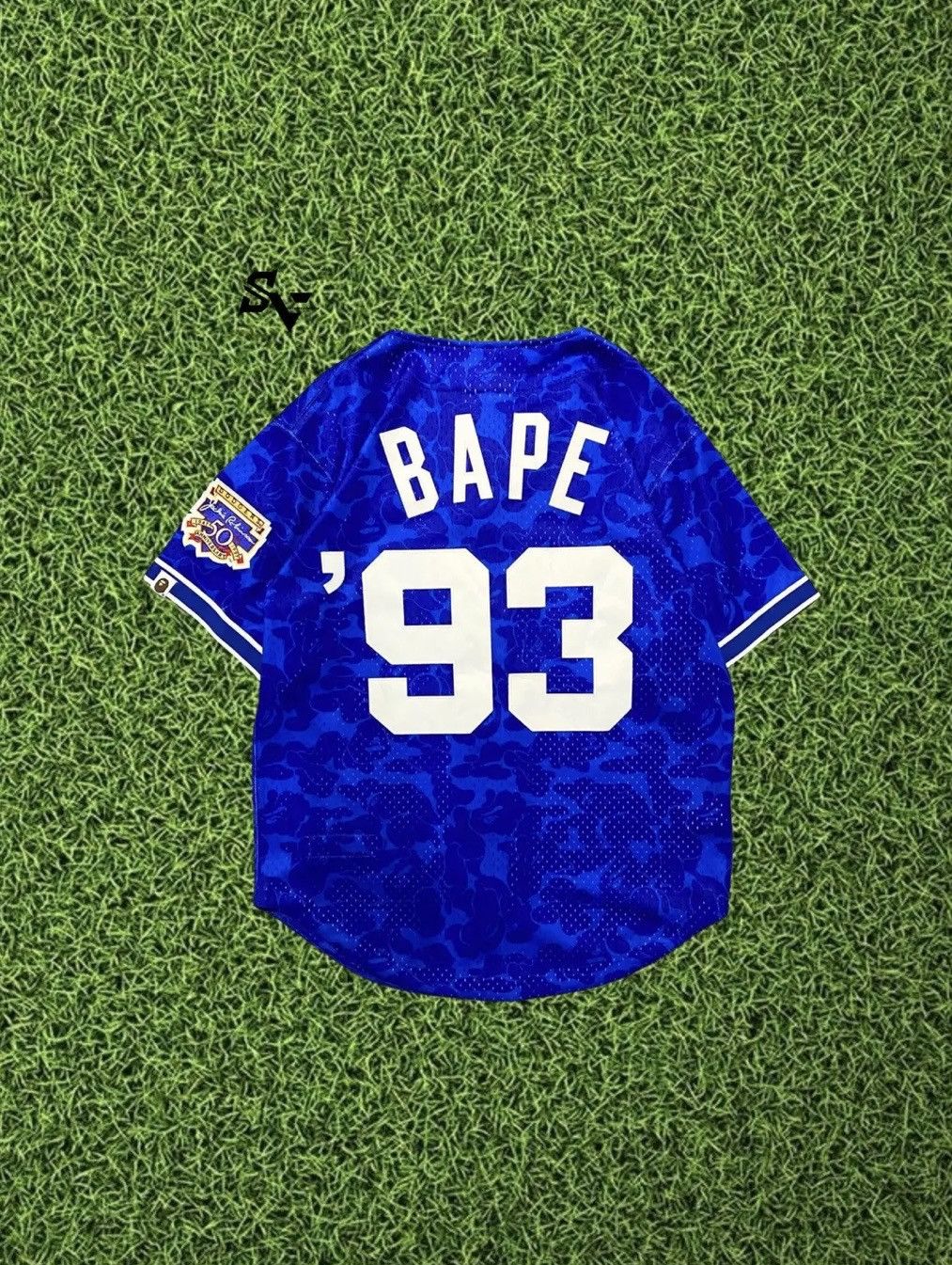 Bape × Mitchell & Ness Bape x Mitchell & Ness Dodgers Jersey Size US S / EU 44-46 / 1 - 2 Thumbnail