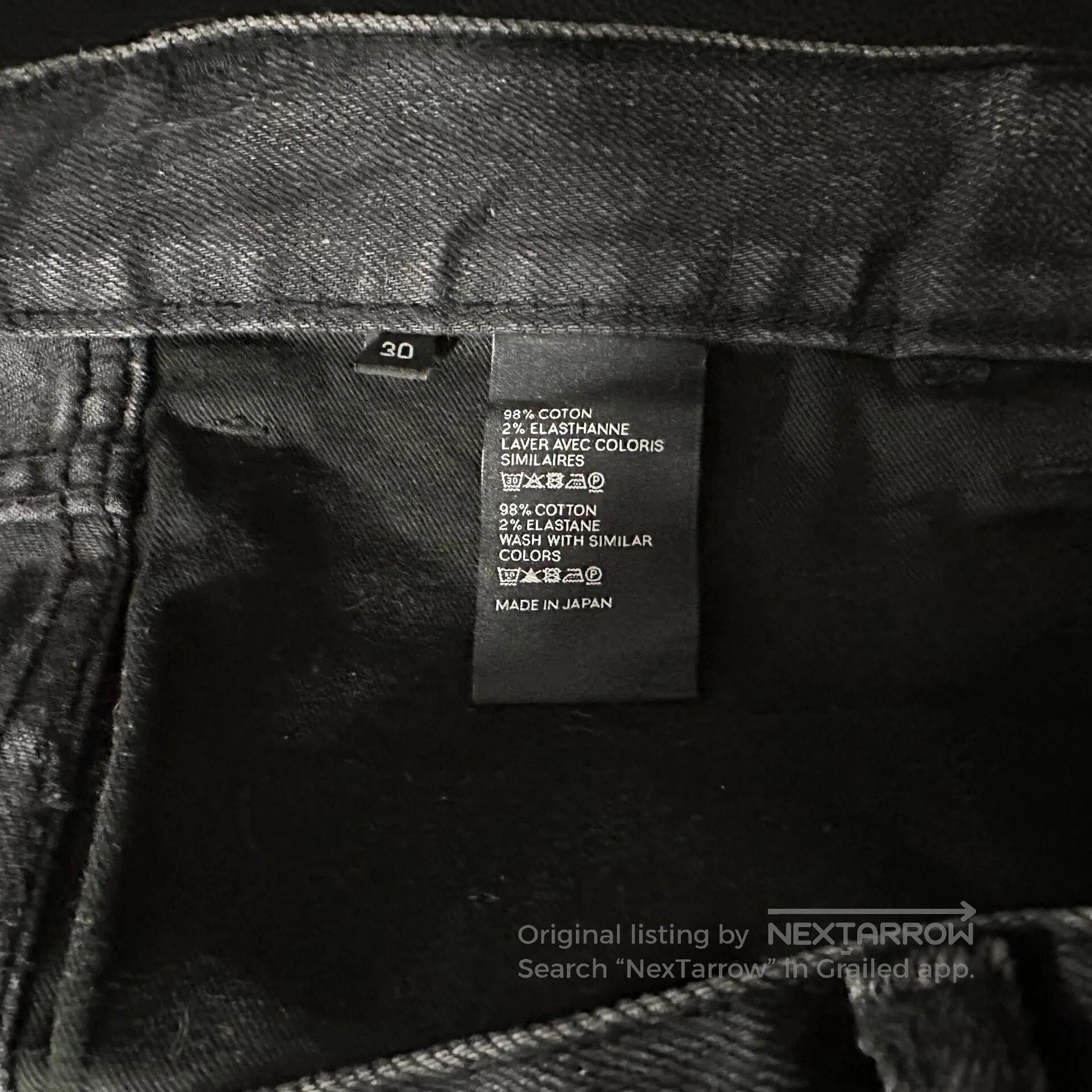 Hedi Slimane Celine 22FW SK_003 Black Jeans. Size US 30 / EU 46 - 2 Thumbnail