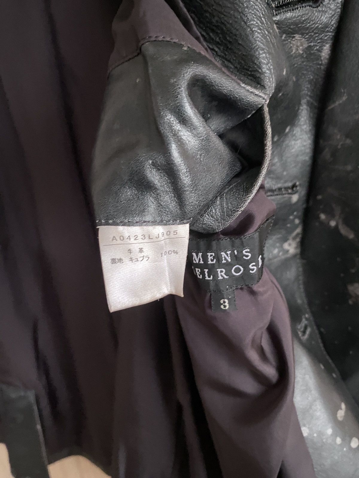 Japanese Brand Vintage Brand Men’s Melrose Painting Leather Jacket 1990s Size US L / EU 52-54 / 3 - 11 Thumbnail