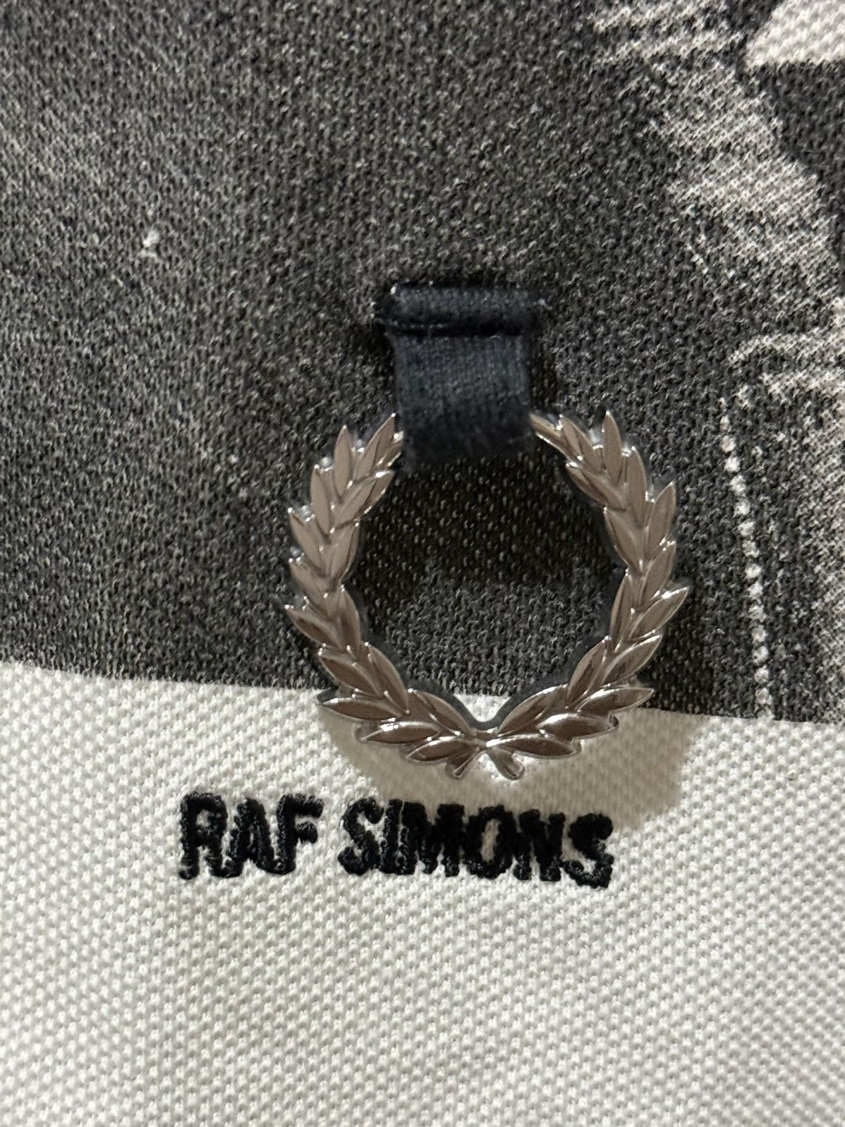 Fred Perry × Raf Simons Fred Perry x Raf Simons Printed Cotton Polo White Size US XL / EU 56 / 4 - 3 Thumbnail