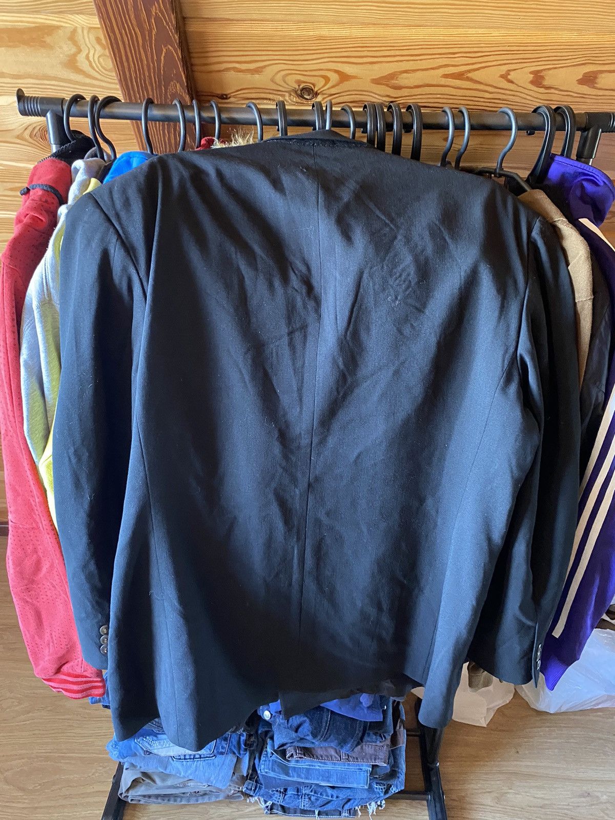 Yves Saint Laurent Vintage 90s Yves Saint Laurent YSL 100%Wool Blazer Vampire Size 44L - 3 Thumbnail