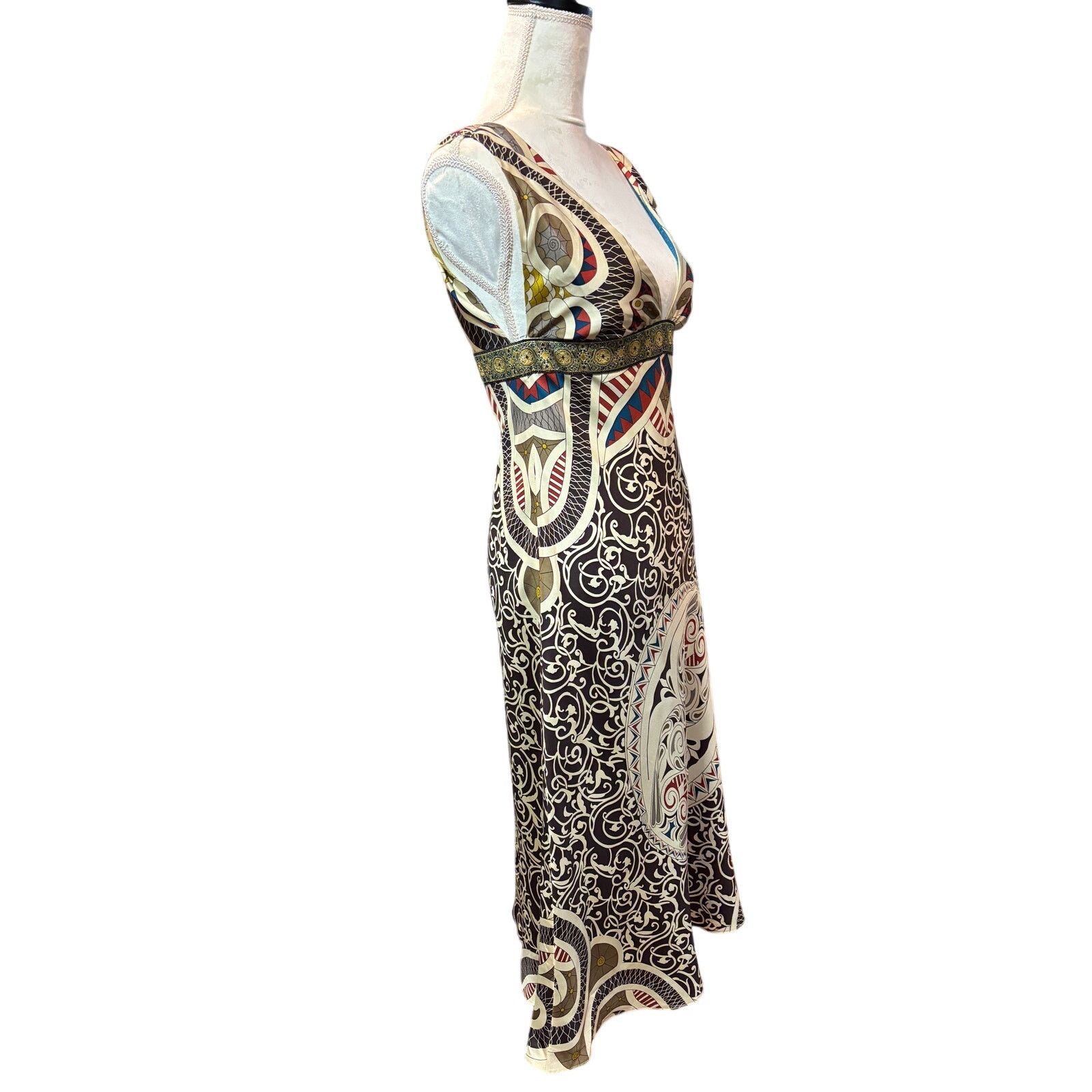 Nicole Miller Nicole Miller Silk Multi-Color Slip Dress Size 6 Size S / US 4 / IT 40 - 2 Thumbnail