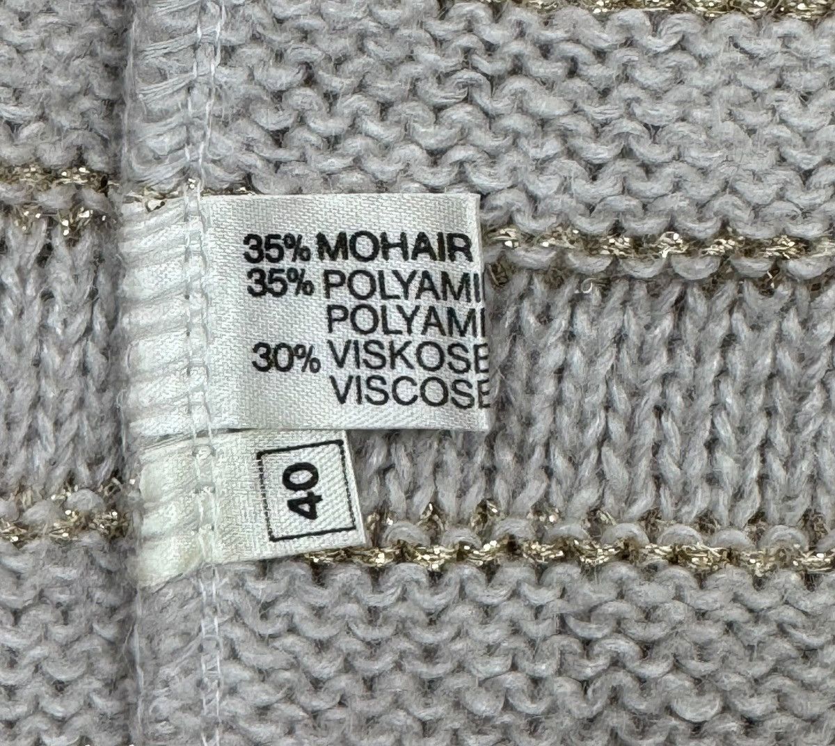 Escada × Vintage Escada Vintage Cardigan Knit Mohair West Germany DE40 IT46 Size L / US 10 / IT 46 - 10 Thumbnail
