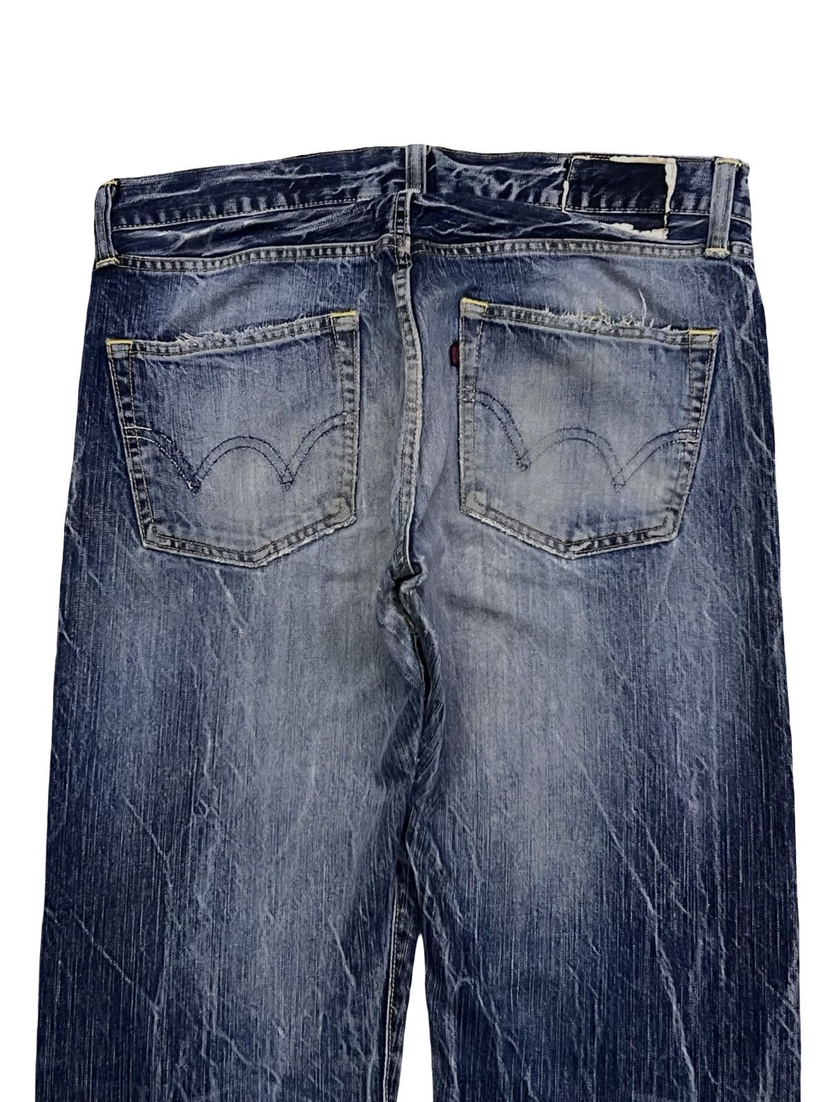 Edwin Vintage 00s Edwin 503 Blue Trip Japan | Faded Thunder Wash Size US 36 / EU 52 - 5 Thumbnail