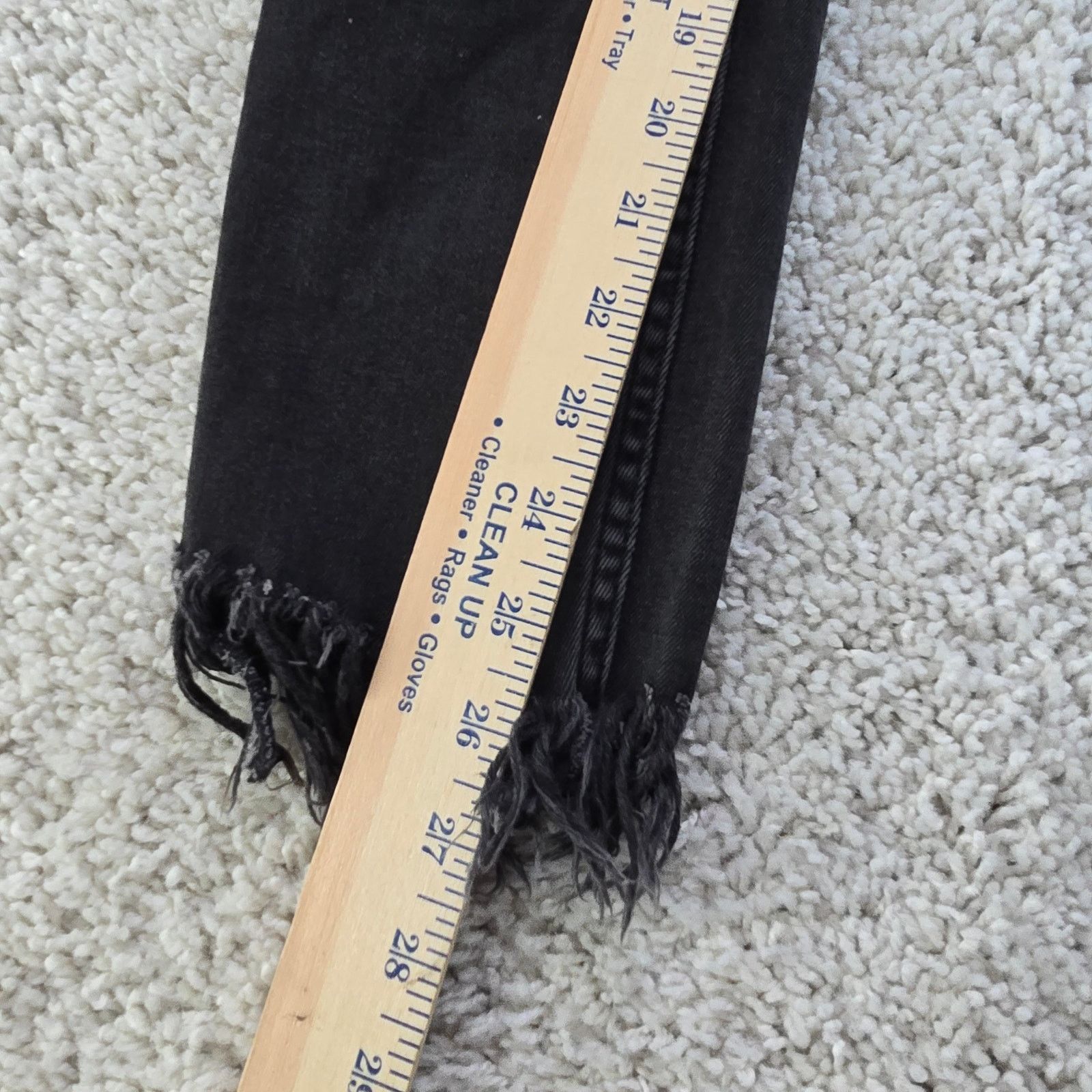 Free People Free People 26 x 26 Black wash Ripped Cuffed Skinny Jeans Size 26" / US 2 / IT 38 - 6 Thumbnail