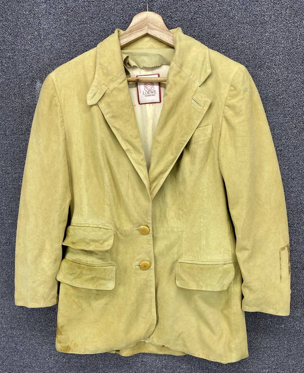 Loewe Vintage Loewe Madrid Leather Blazer Coats Jacket Size M / US 6-8 / IT 42-44 - 1 Thumbnail