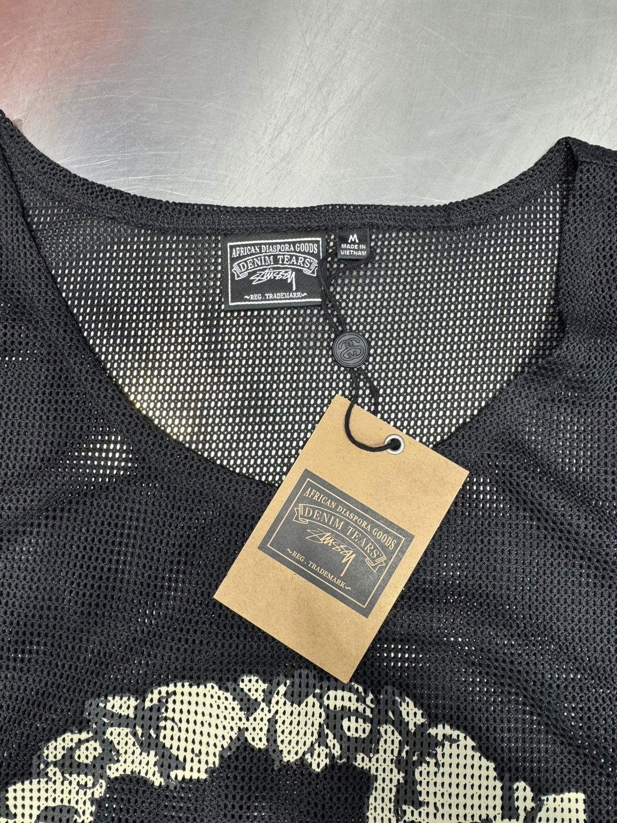 DENIM TEARS × Stussy Sleeveless jersey top Size US M / EU 48-50 / 2 - 3 Thumbnail