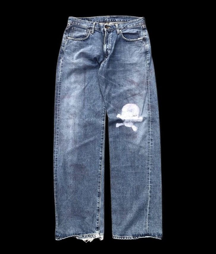 Edwin WIDE LEG SELVEDGE EDWIN PAINTED DENIM Size US 34 / EU 50 - 1 Thumbnail