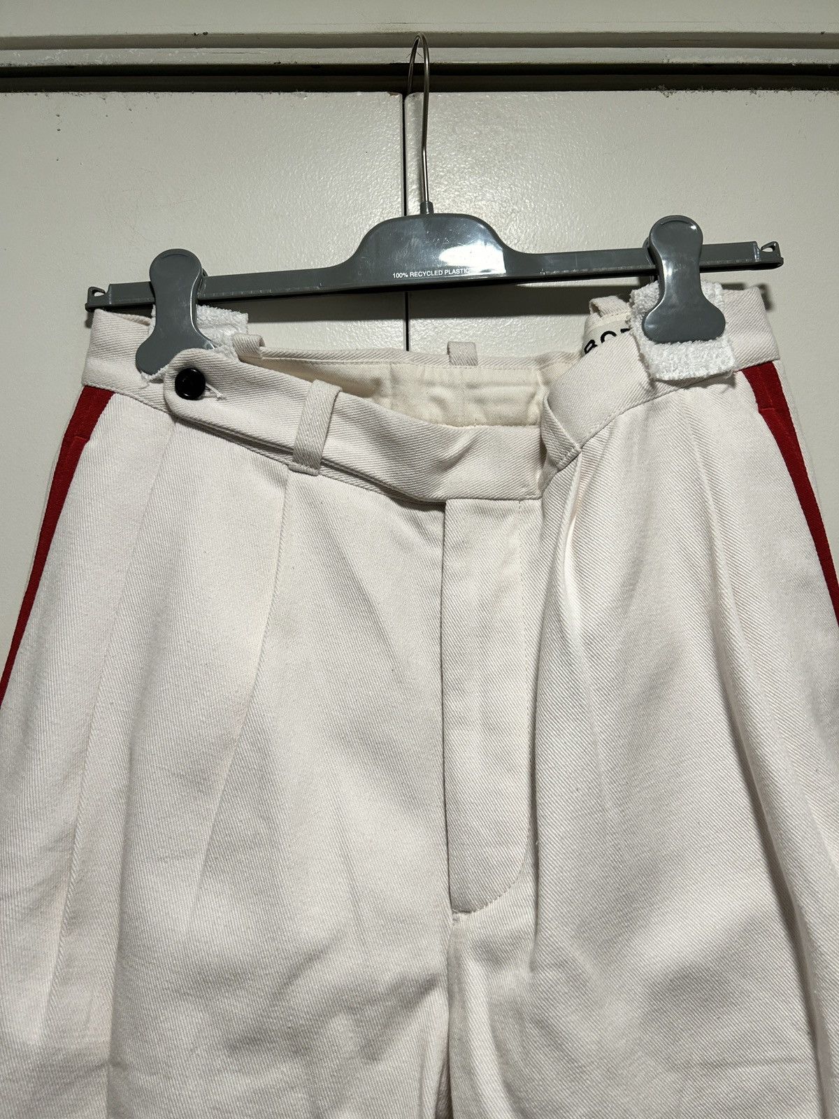 Bode Bode Skunk Tail Patch Trouser Red White size 31 Size US 31 - 2 Thumbnail