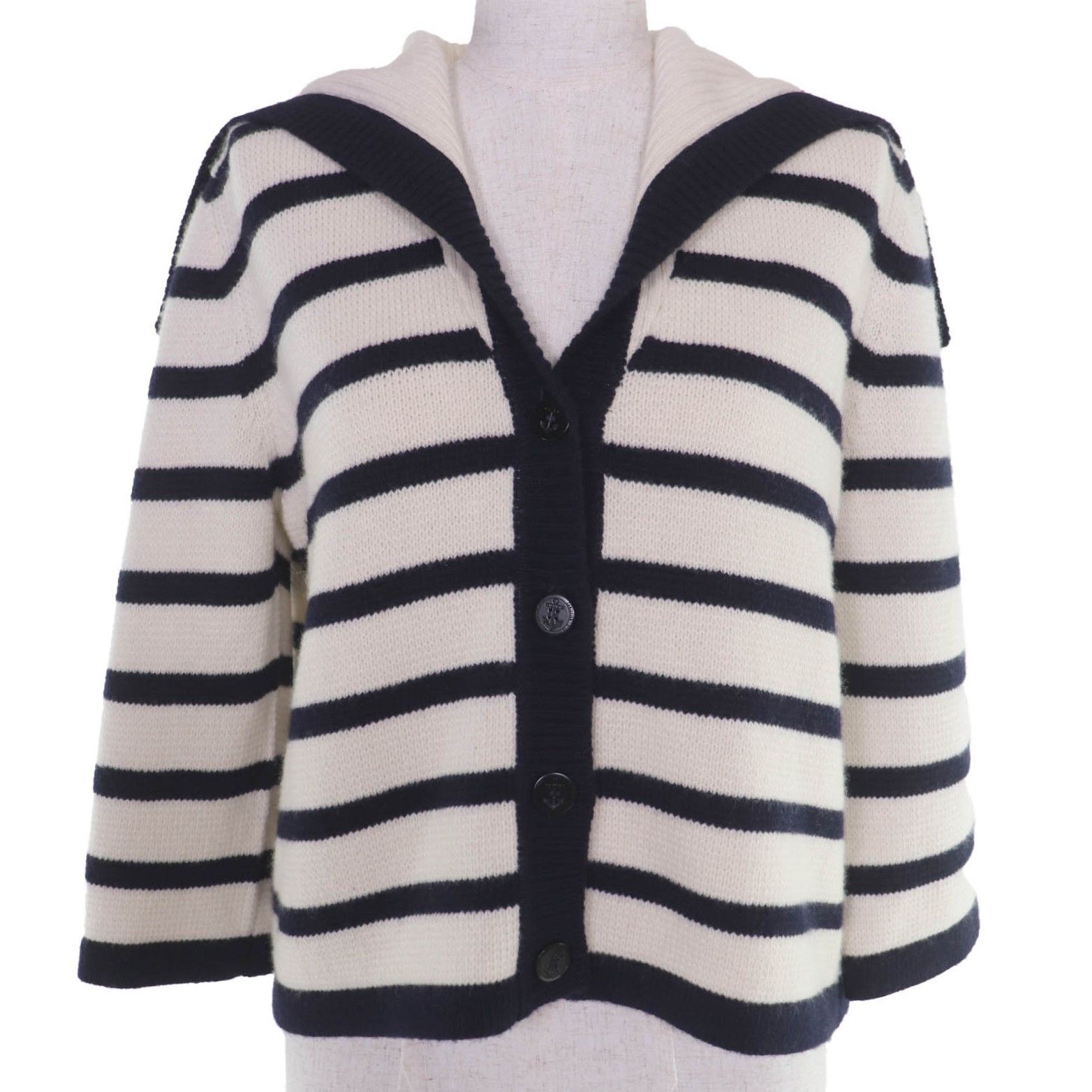 Dior Dior Christian Dior Maniere Marine Wool Cashmere Cardigan Textile Tops DUTY FREE for USA Size ONE SIZE - 1 Thumbnail