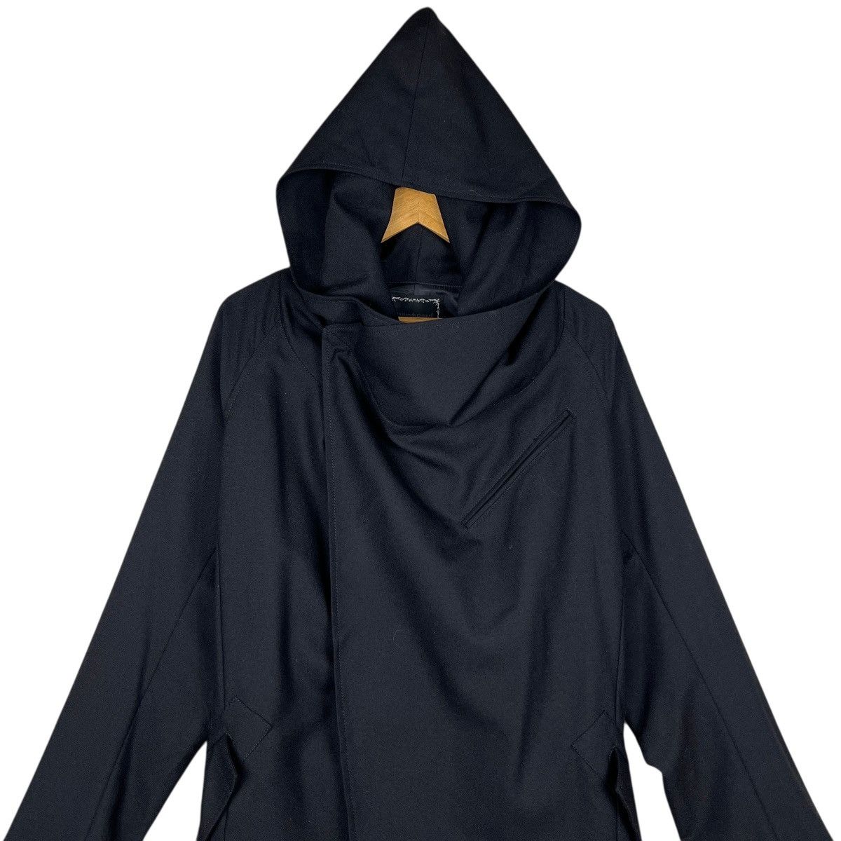 If Six Was Nine 🔥 Custom Culture black drape asymmetric coat Made In Japan Size US L / EU 52-54 / 3 - 9 Thumbnail