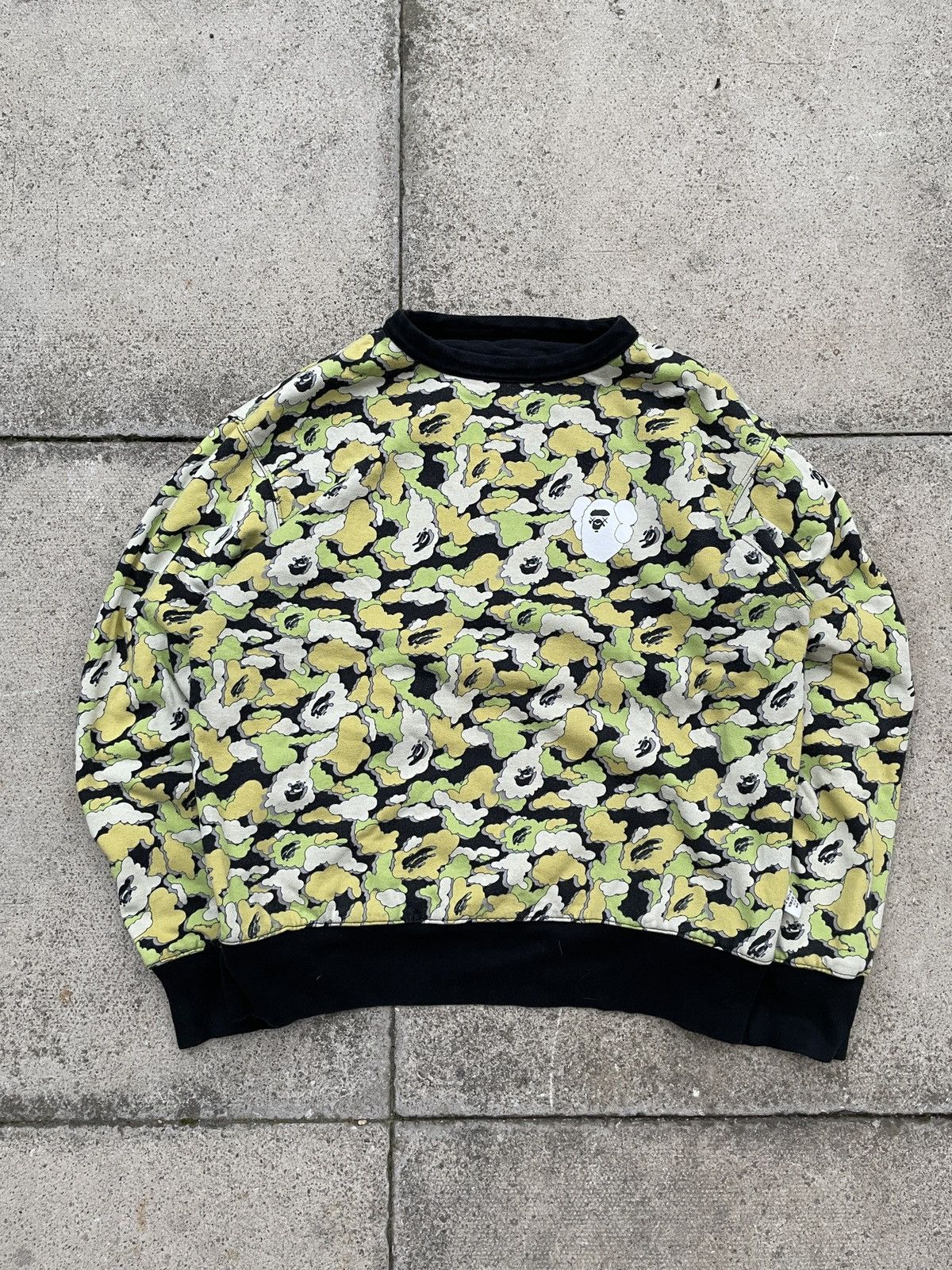 Bape × Kaws bape x kaws reversible cloud camo crewneck Size US M / EU 48-50 / 2 - 1 Thumbnail