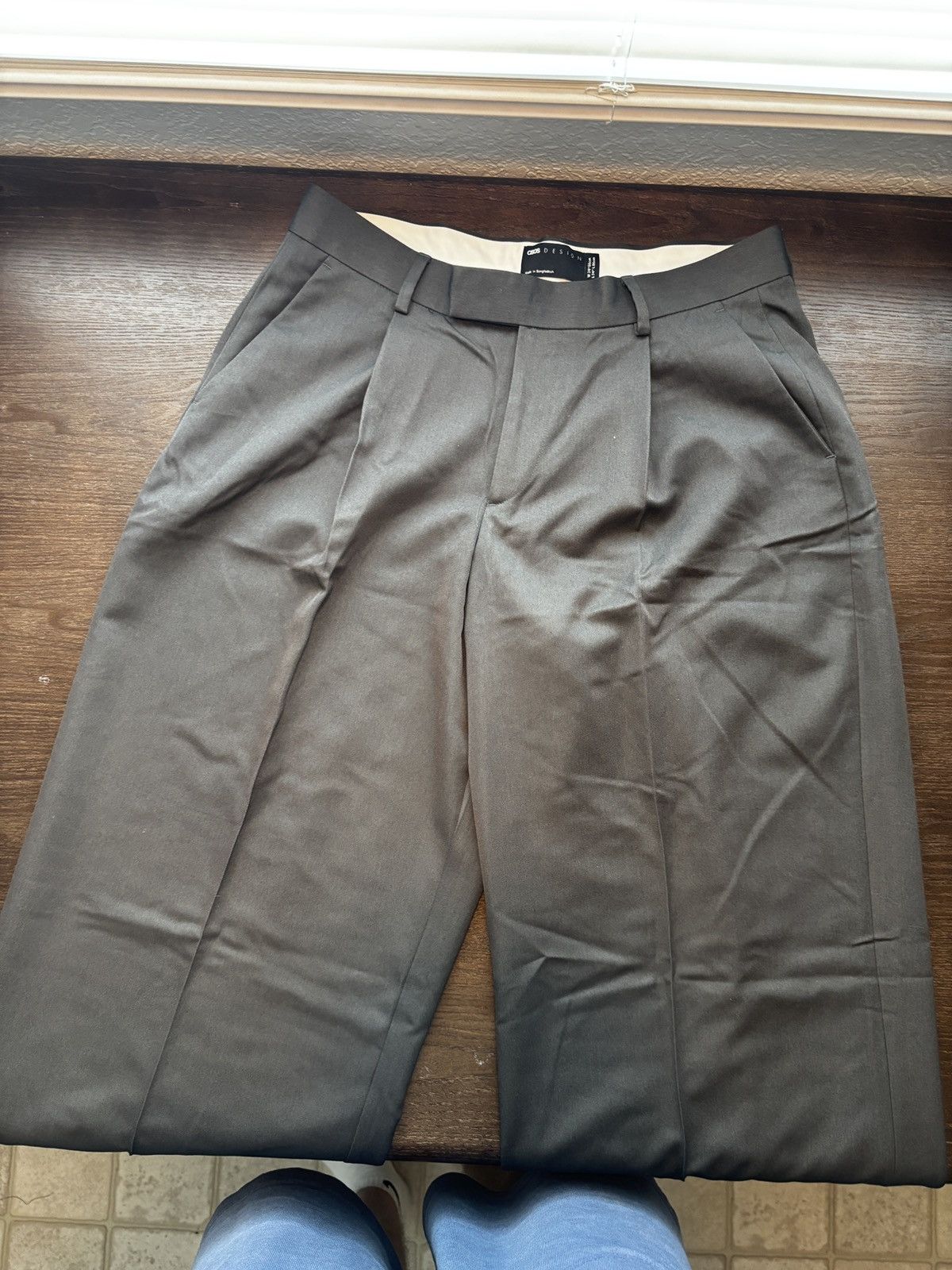 Asos ASOS CHARCOAL SUIT PANTS Size US 34 / EU 50 - 3 Thumbnail