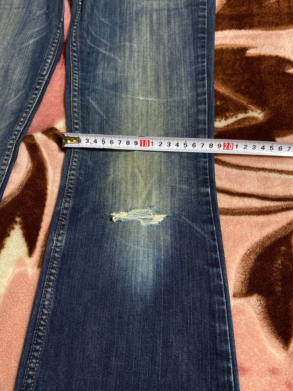 Levi's × Vintage Vintage Levis 629 Flared Faded Blue Jeans Distressed Size US 26 / EU 42 - 9 Thumbnail