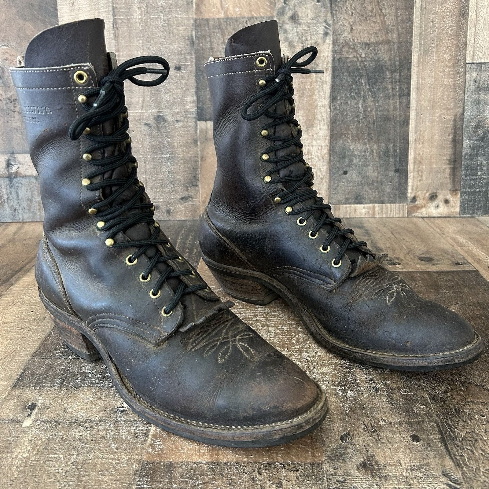 Whites Hathorn Vintage Kiltie Logger Packer Boots Mens 13 B display picture 1