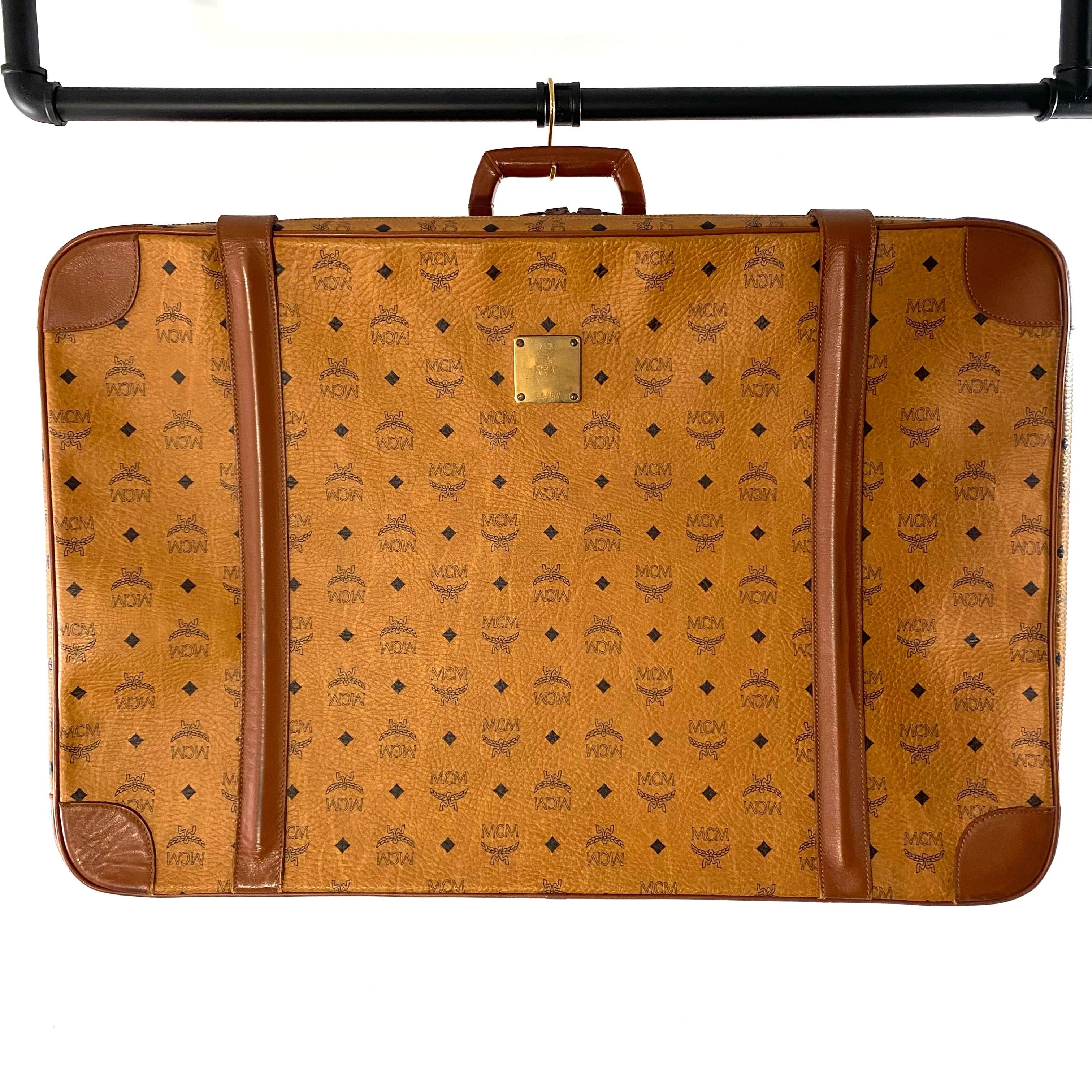 MCM Vintage MCM Visetos Trunk Case Cognac Size ONE SIZE - 1 Thumbnail