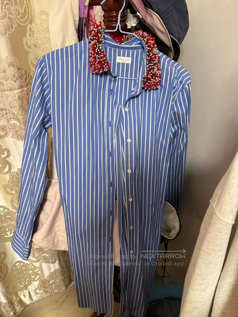 Dries Van Noten Dries Van Noten size:36 Striped Shirt Size US XXS / EU 40 - 1 Thumbnail
