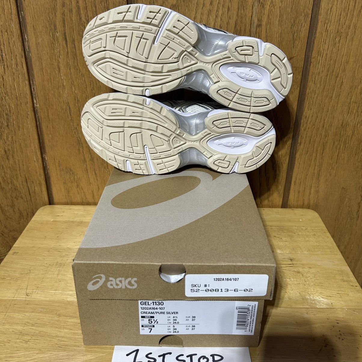 Asics ASICS Gel 1130 Cream Pure Silver 1202A164-107 Womens 7 NEW Size US 7 / IT 37 - 7 Thumbnail