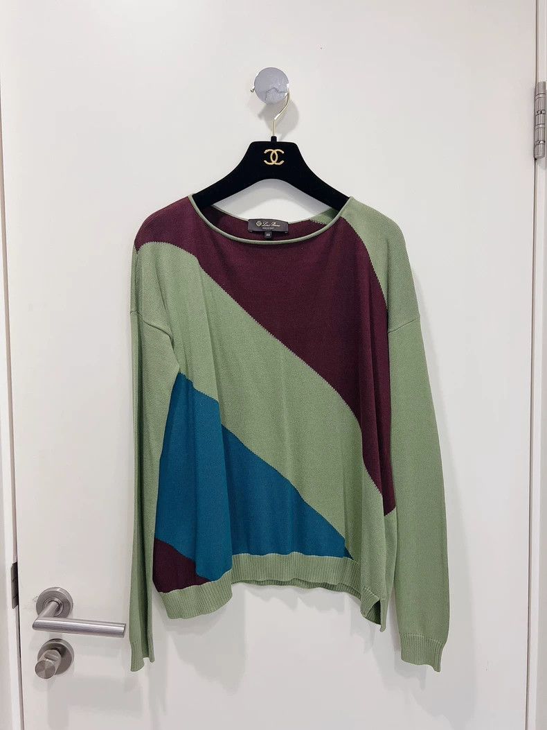 Loro Piana Loro Piana Color-blocked knitwear sweater 2506-Nextarrow Size XS / US 0-2 / IT 36-38 - 1 Thumbnail