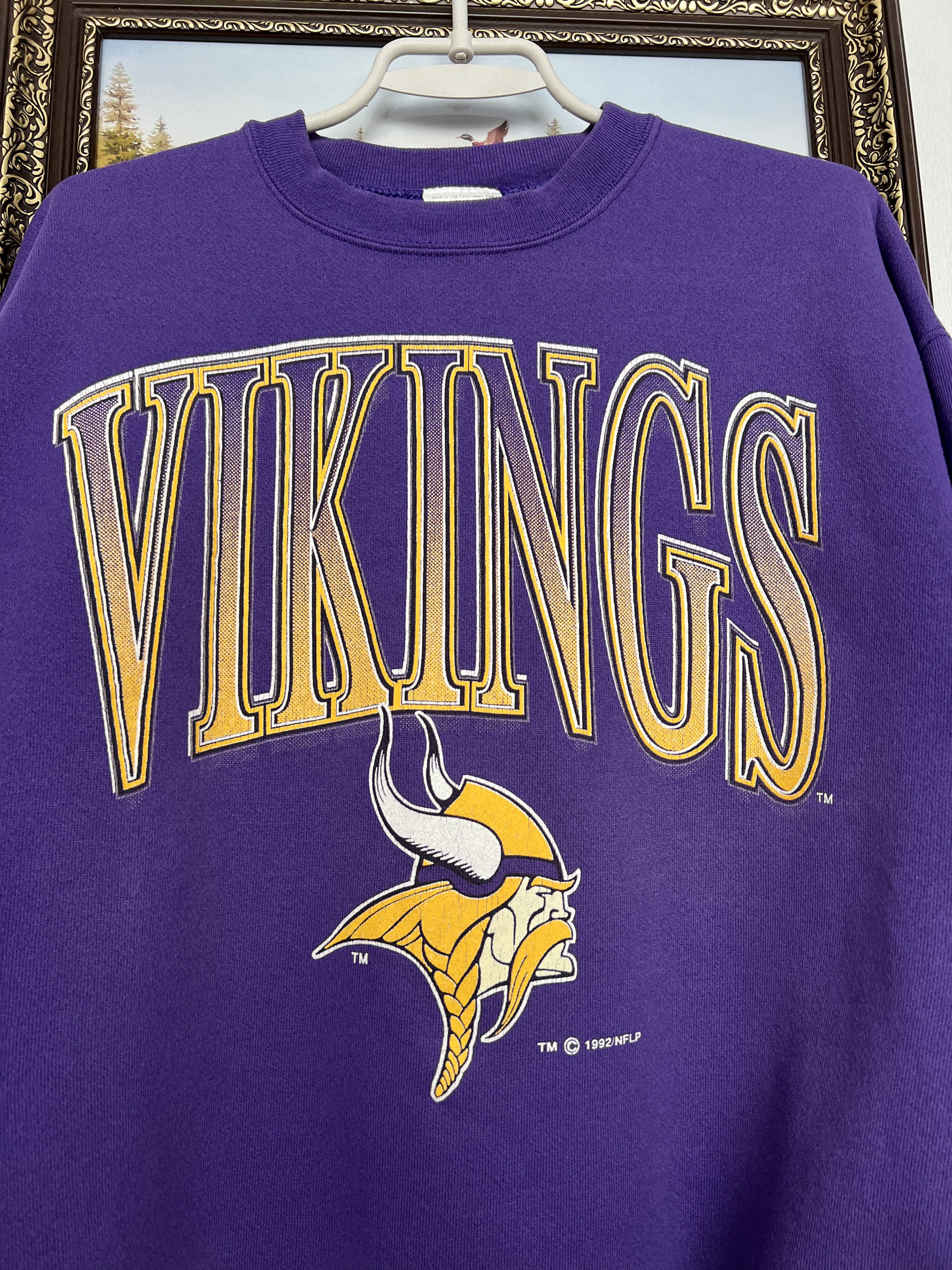 Tultex Vintage Minnesota Vikings NFL Rare Crewneck Sweatshirt Rare Size US XL / EU 56 / 4 - 3 Thumbnail