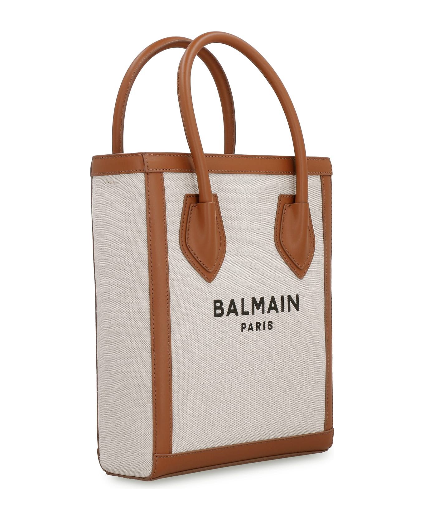 Balmain o1s1wg111225 Size:OS/B-Army 26 Canvas Tote Bag in White Size ONE SIZE - 3 Thumbnail