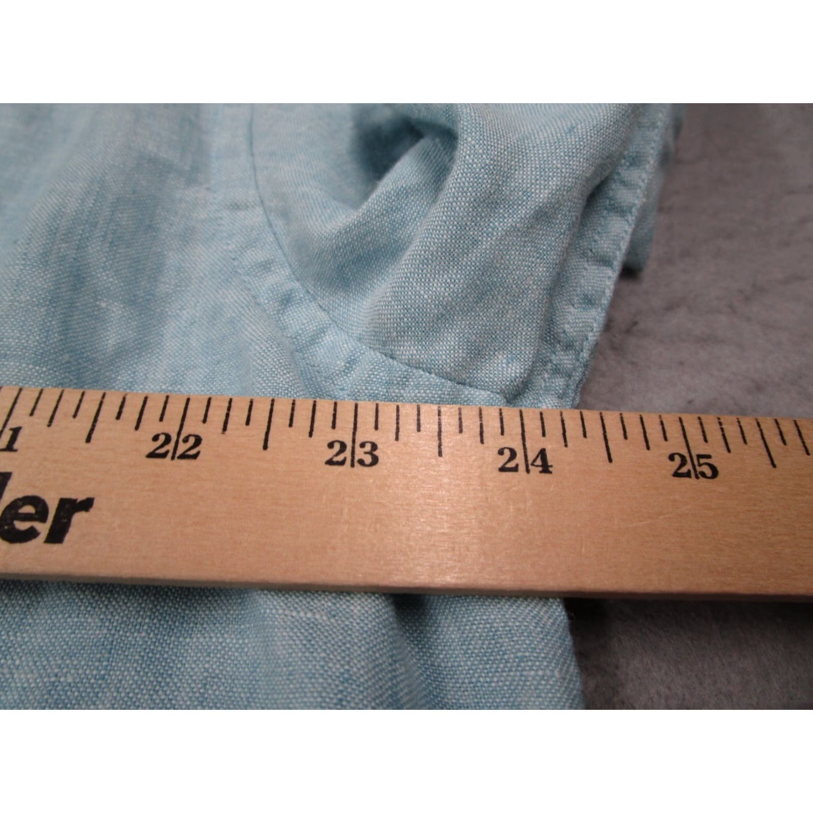UNTUCKit UNTUCKit Button-Up Shirt Mens 2XL Slim Fit Blue Franconia Linen Long Sleeve Size US XXL / EU 58 / 5 - 6 Thumbnail