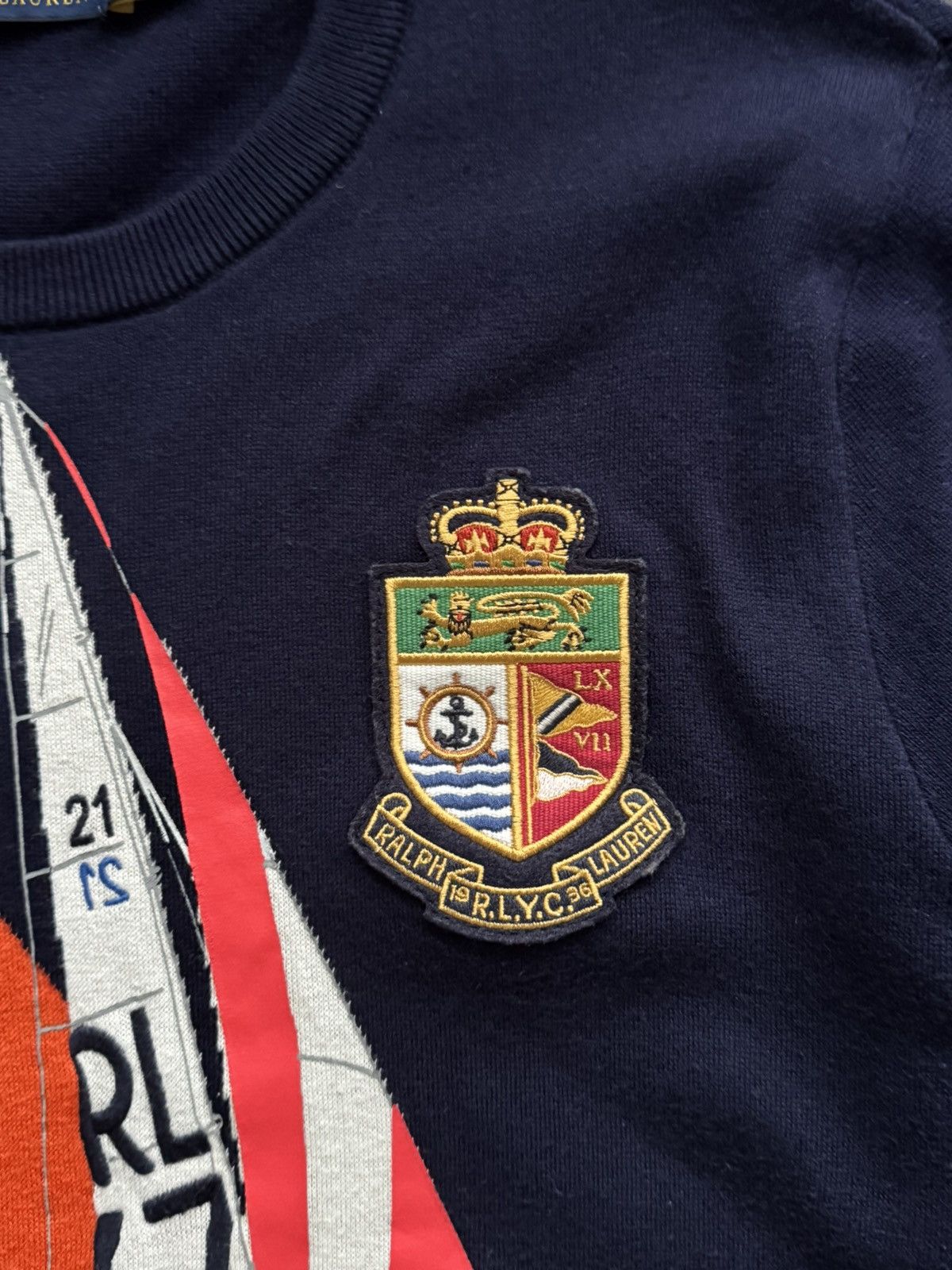 Polo Ralph Lauren POLO RALPH LAUREN Cruise Yacht Club Patch SAILBOAT Sweater Size US M / EU 48-50 / 2 - 3 Thumbnail