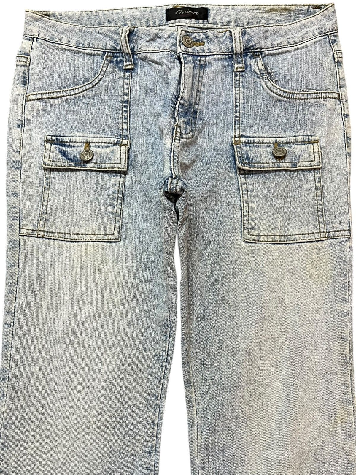 Hysteric Glamour Vintage Oririn Flare Bush Pants Faded Button Leg Denim Size US 31 - 2 Thumbnail
