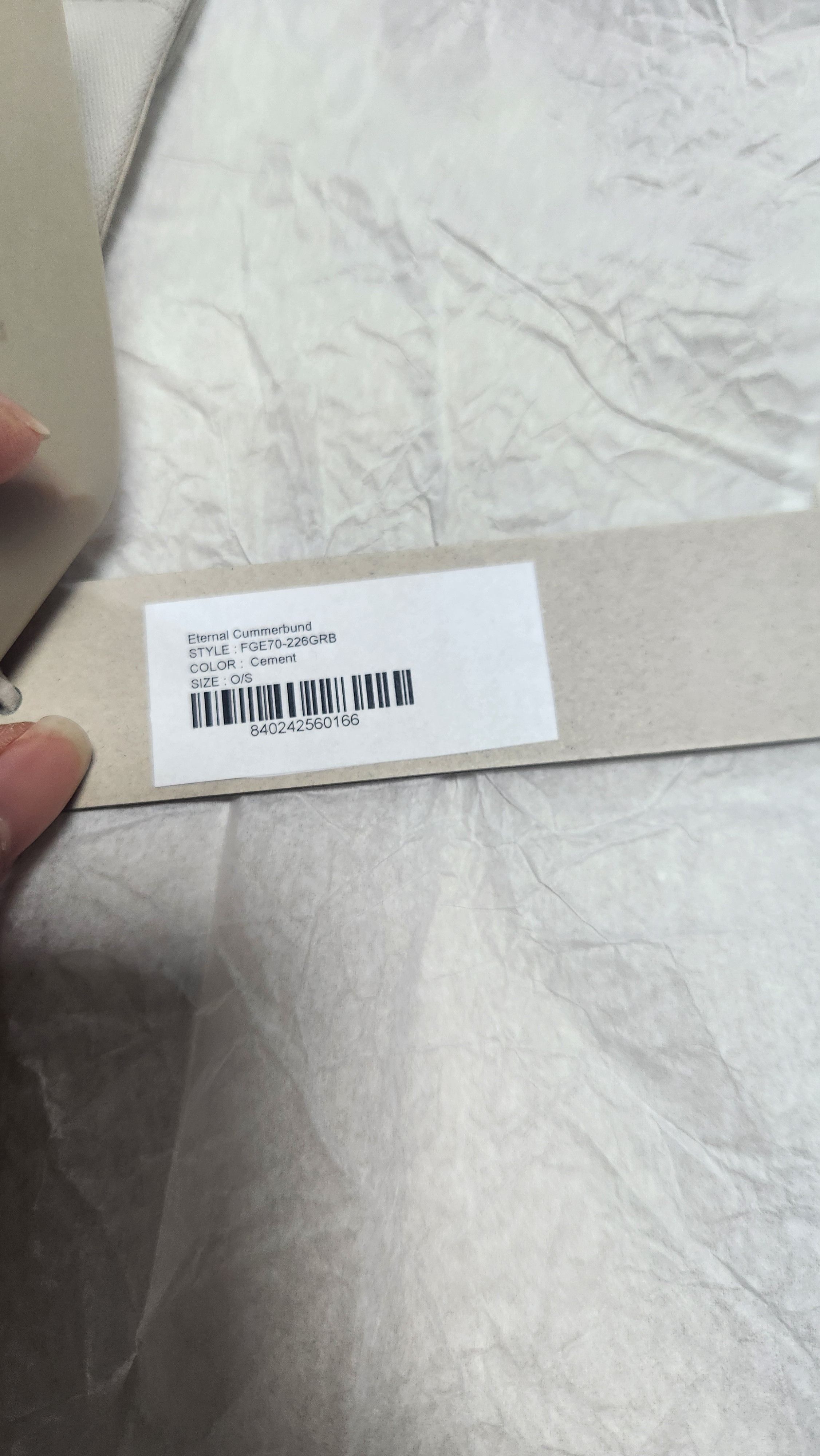 Fear of God fear of god eternal cummerbund cement Size ONE SIZE - 4 Thumbnail
