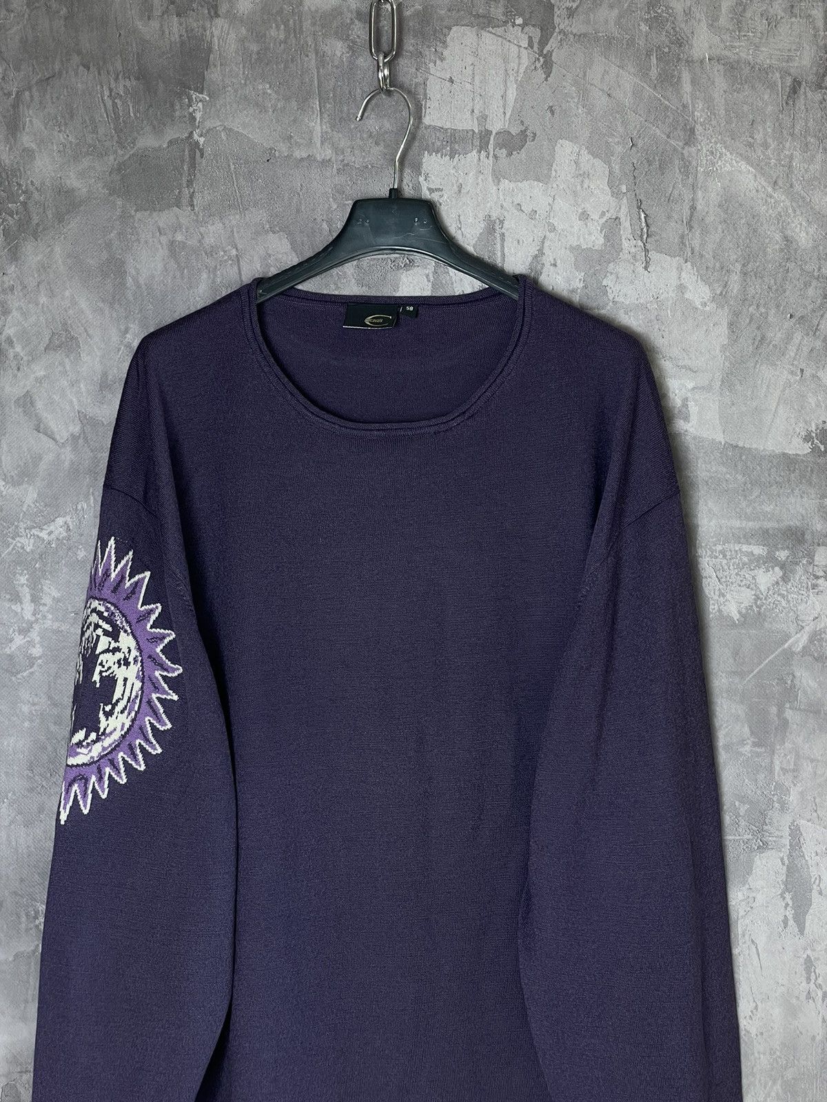 Roberto Cavalli Just Cavalli Vintage Purple Sweater/Sweatshirt Size US XL / EU 56 / 4 - 2 Thumbnail
