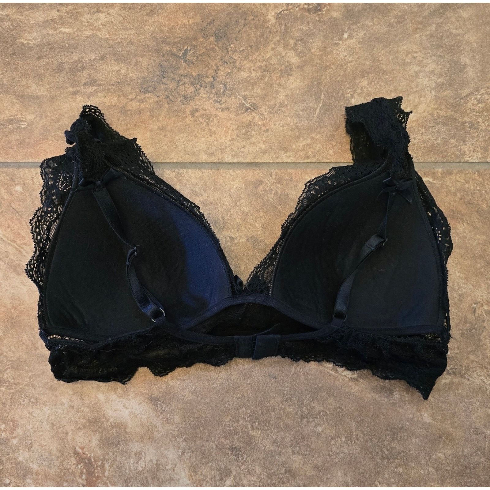 Other Black Lace Detailed Seductive Bralette Size ONE SIZE - 3 Thumbnail