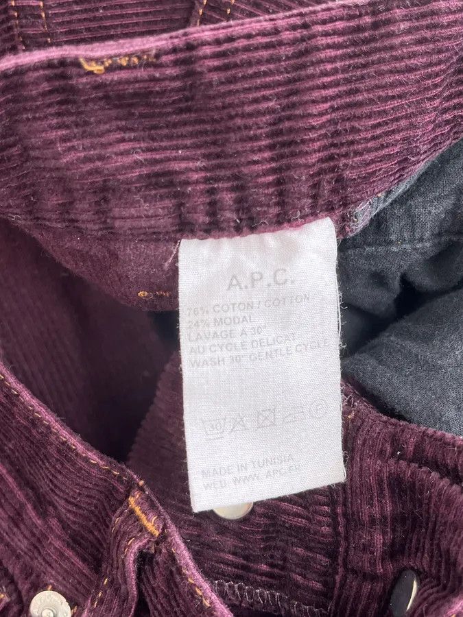 A.P.C. A.P.C. Purple Corduroy Slim Pants Size US 30 / EU 46 - 12 Thumbnail
