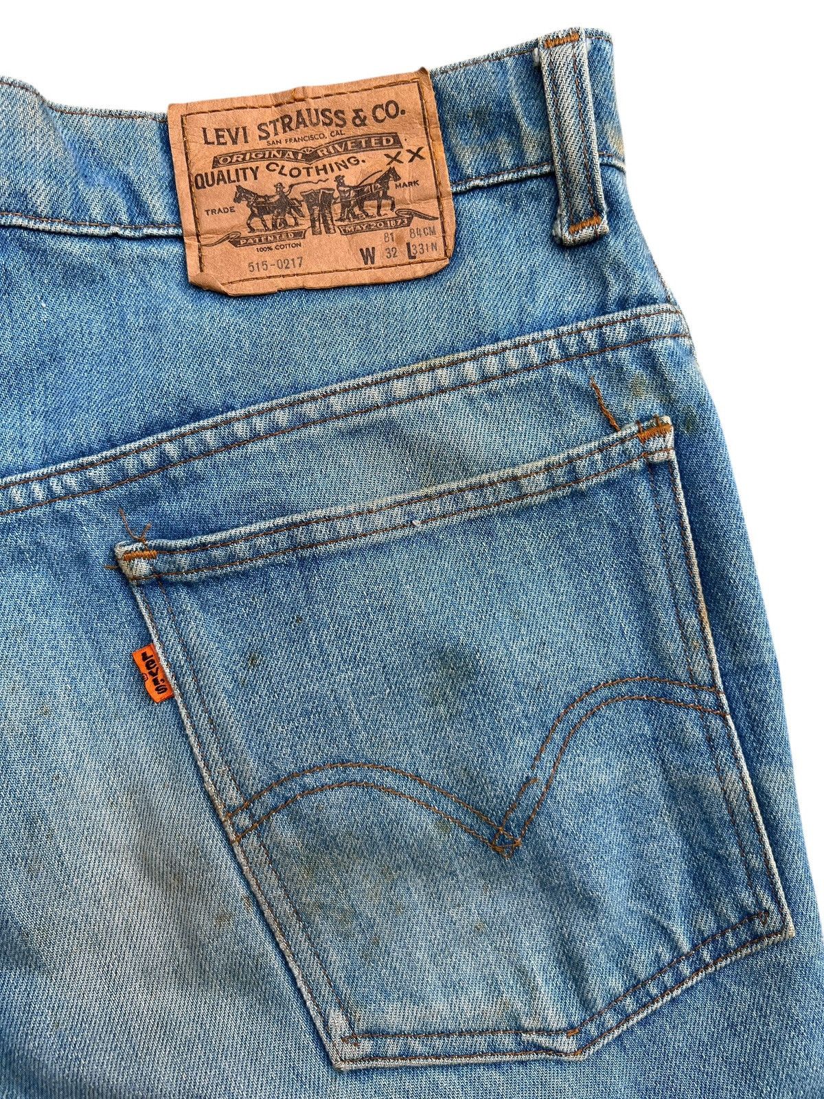 Levi's Vintage 90s Levis 515 Orange Tab Mudwash Denim Jeans 31x29 Size US 31 - 8 Thumbnail