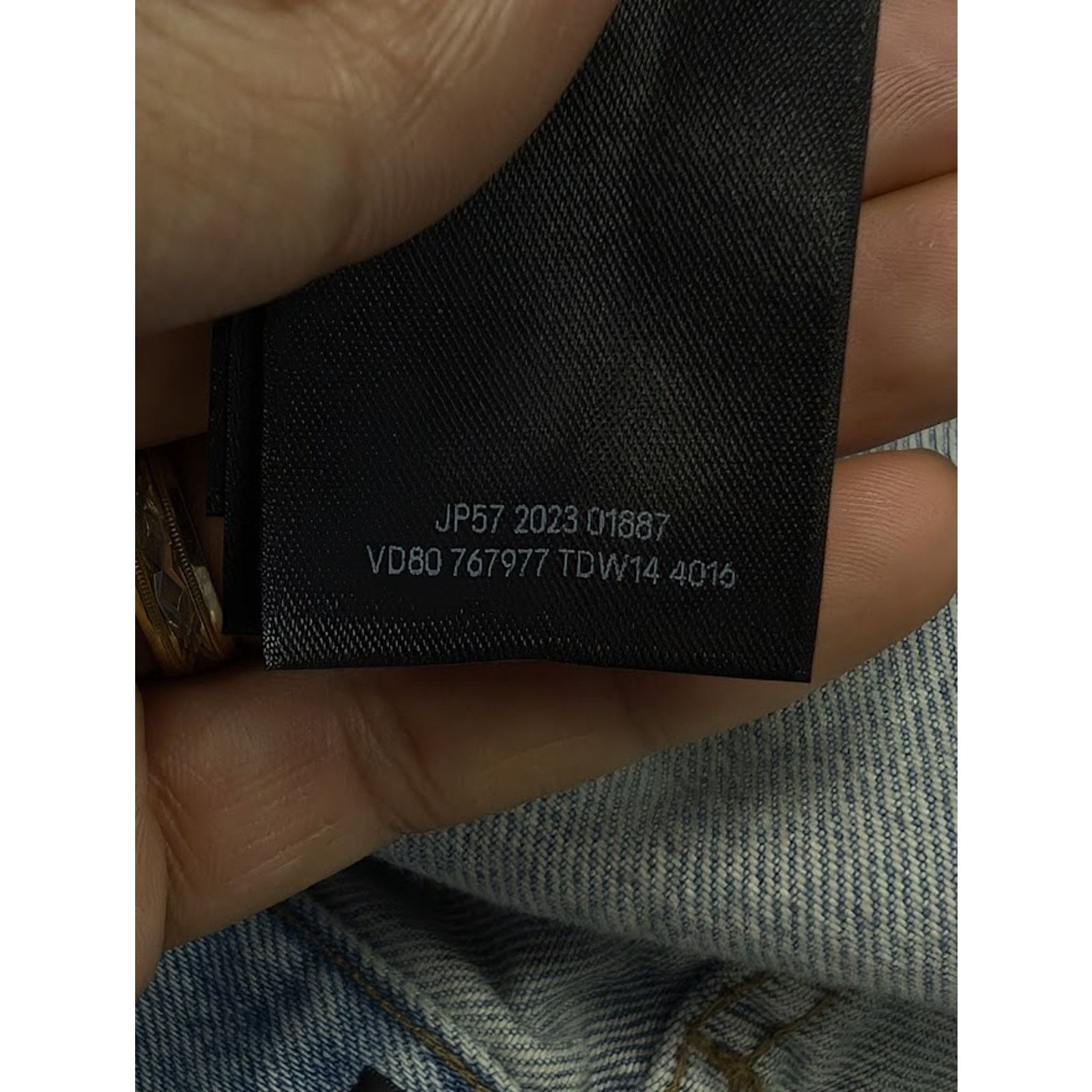 Balenciaga o1rshd1 Organic Japanese Twill Sticker Baggy Pants Blue Size US 34 / EU 50 - 15 Thumbnail