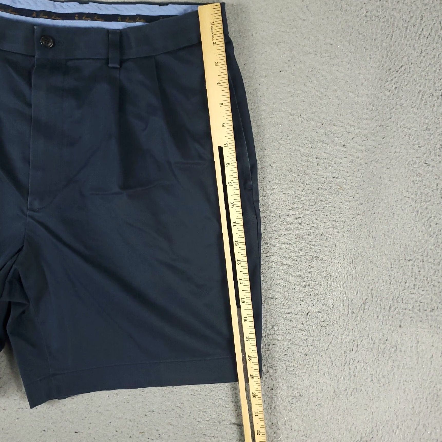 Brooks Brothers VINTAGE Brooks Brothers Mens Shorts Size 38 Cotton Pleated Chino Casual Classic Preppy Blue Size US 38 / EU 54 - 6 Thumbnail