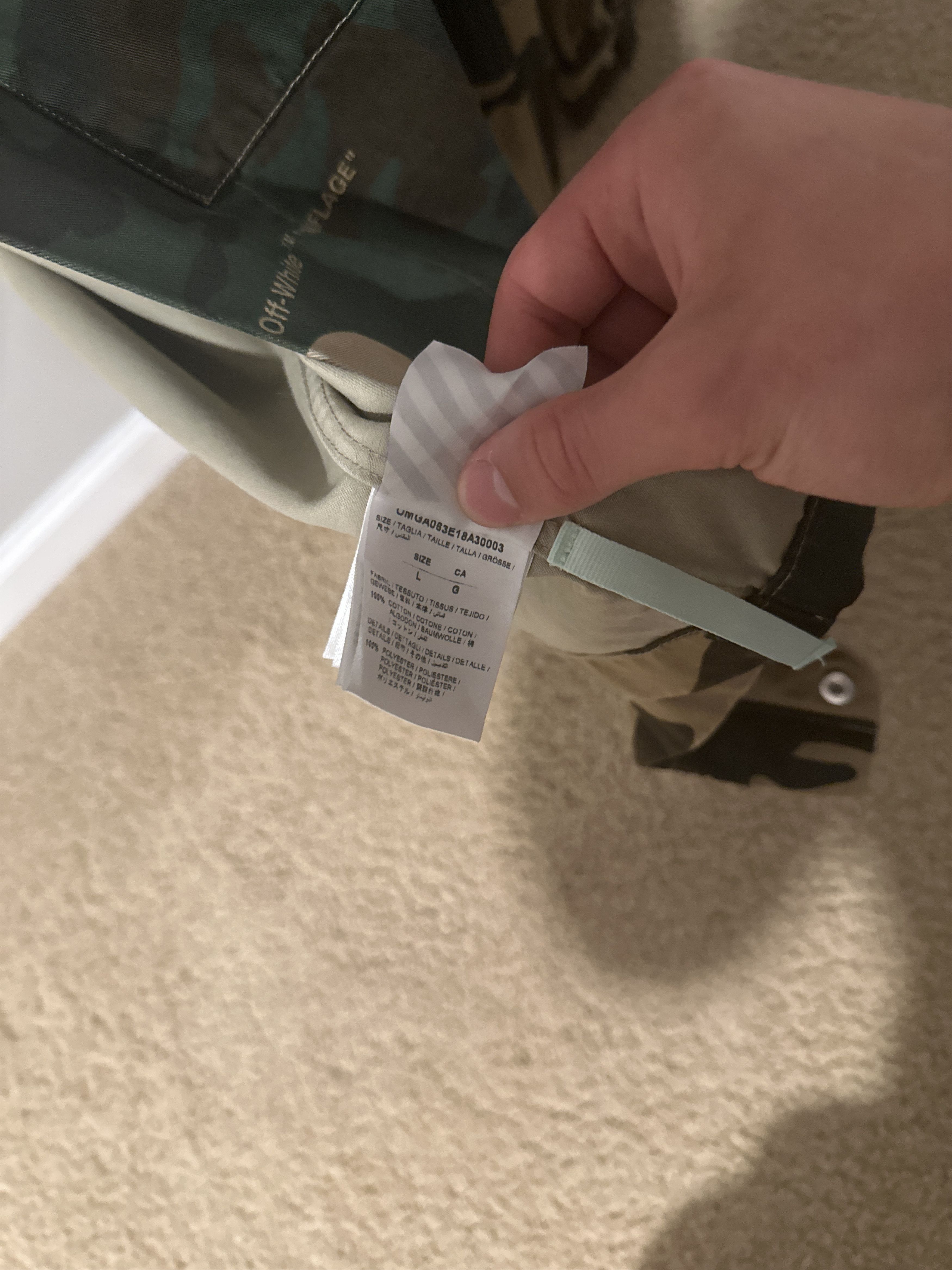 Off-White Camo Off-White Jacket Size US L / EU 52-54 / 3 - 4 Thumbnail