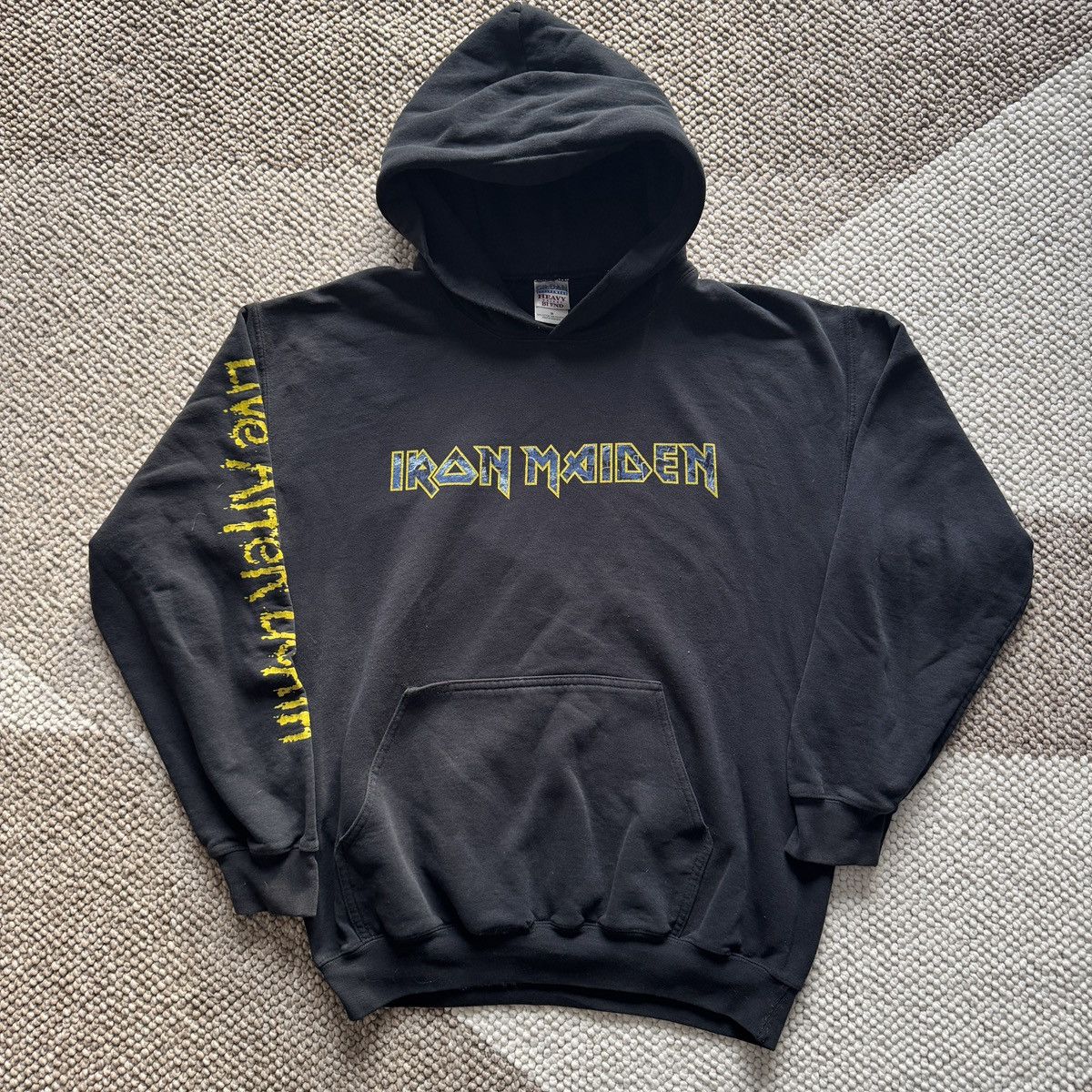 Gildan × Iron Maiden × Vintage Vintage Y2K 2004 Iron Maiden Live After Death Hoodie Size US M / EU 48-50 / 2 - 1 Thumbnail