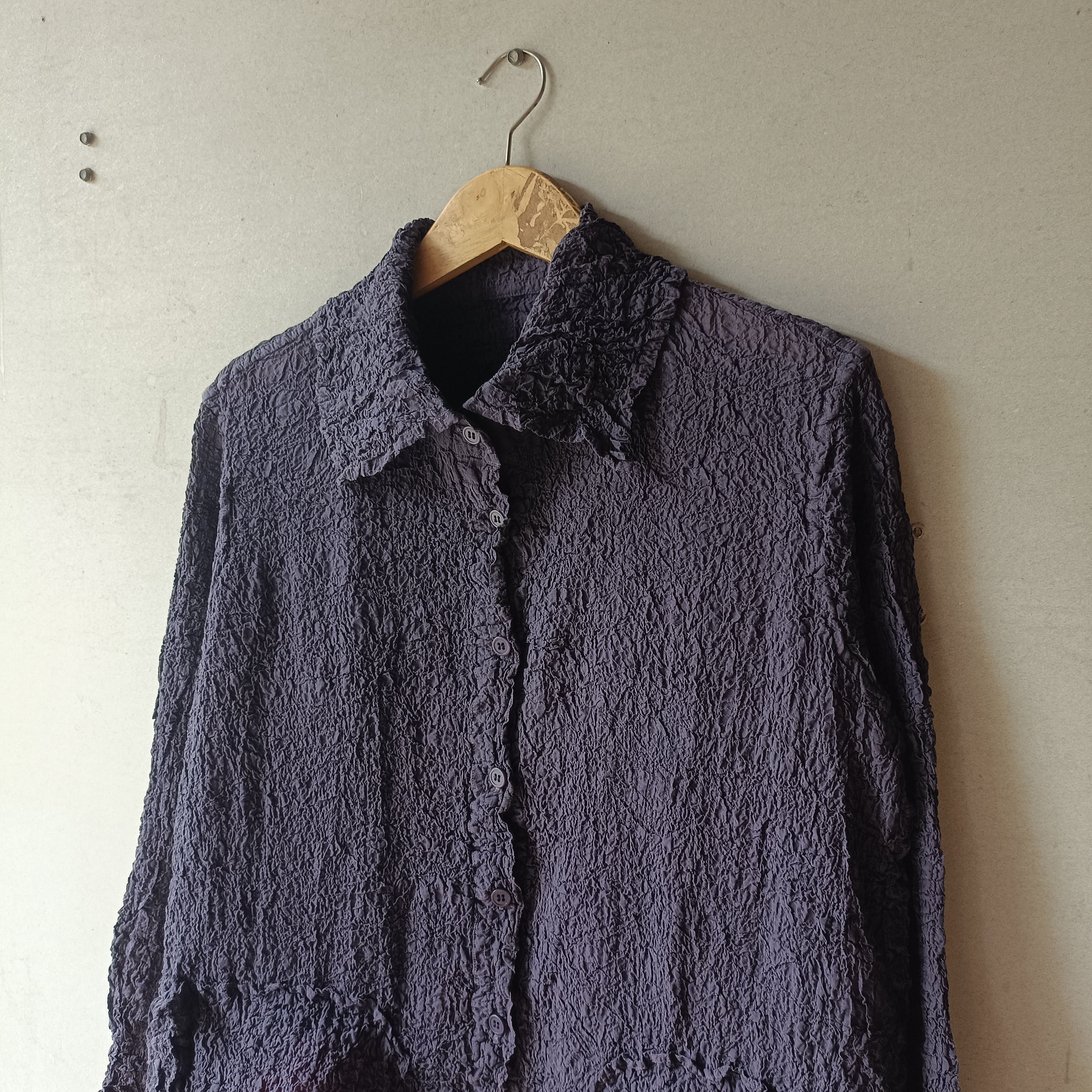 Issey Miyake Me Issey Miyake Cauli Flower Wrinkle Button Size L / US 10 / IT 46 - 2 Thumbnail
