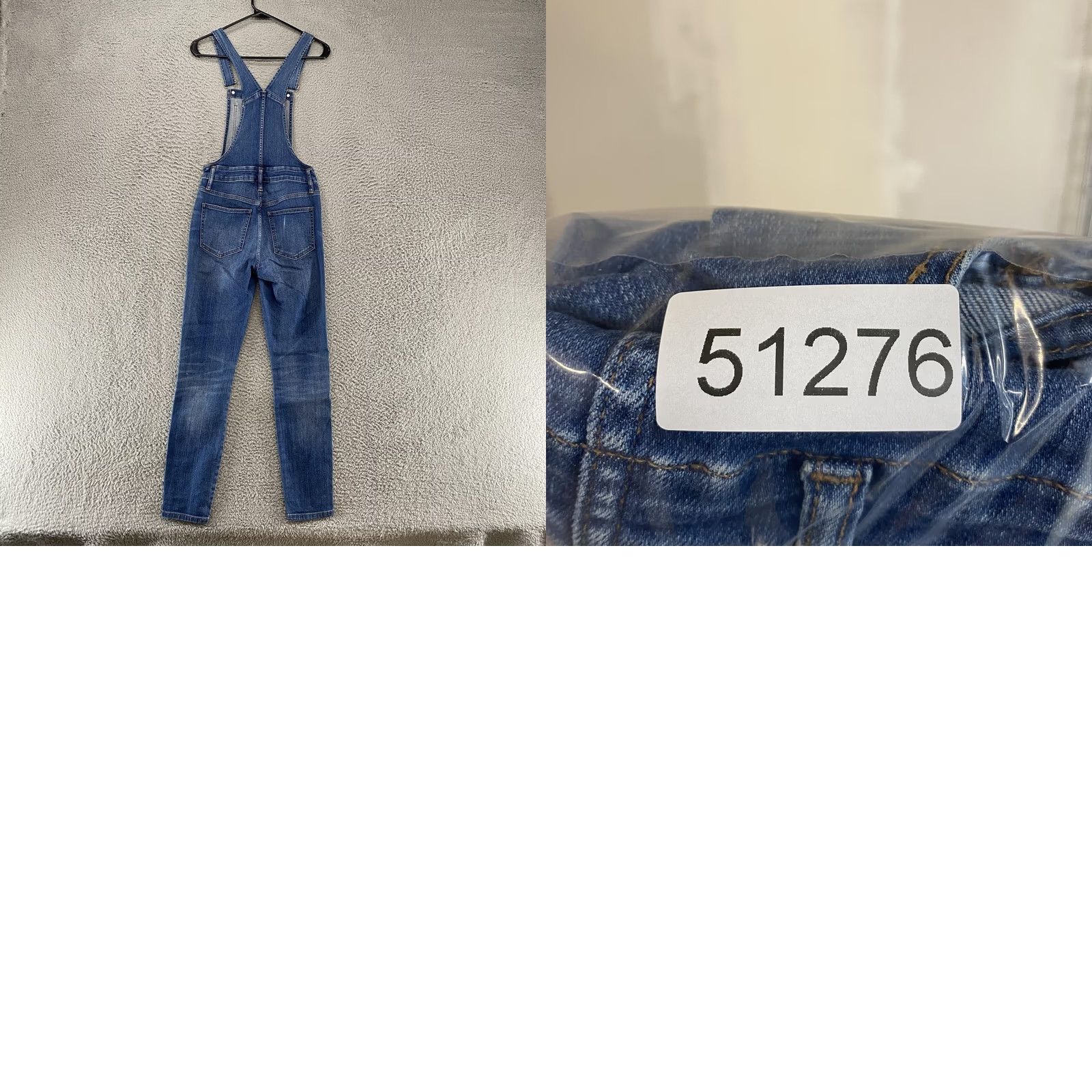 Madewell Madewell Overalls Womens XS Denim Blue Skinny Stretch Pockets Cotton Polyester Spandex Denim One-Piece Size 26" / US 2 / IT 38 - 9 Thumbnail