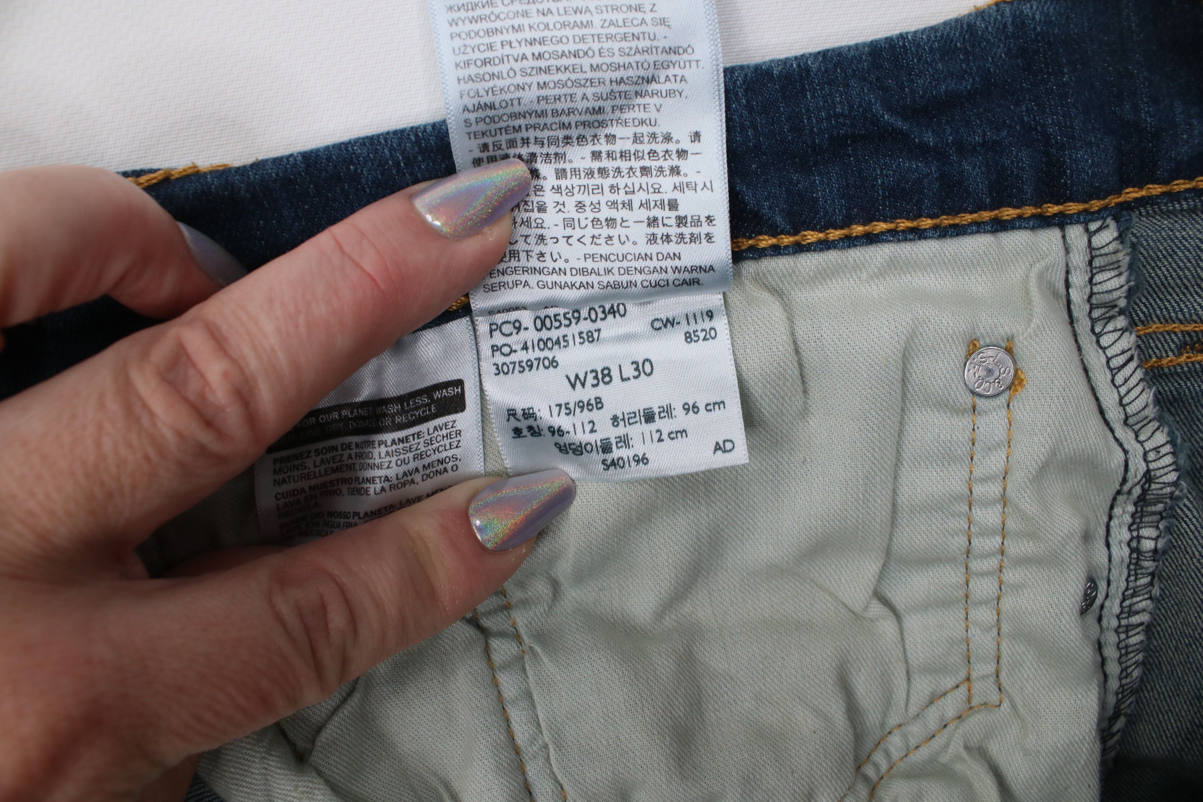 Levi's Vintage Y2K Levis 559 Straight Wide Leg Denim Jeans Blue Size US 32 / EU 48 - 8 Thumbnail
