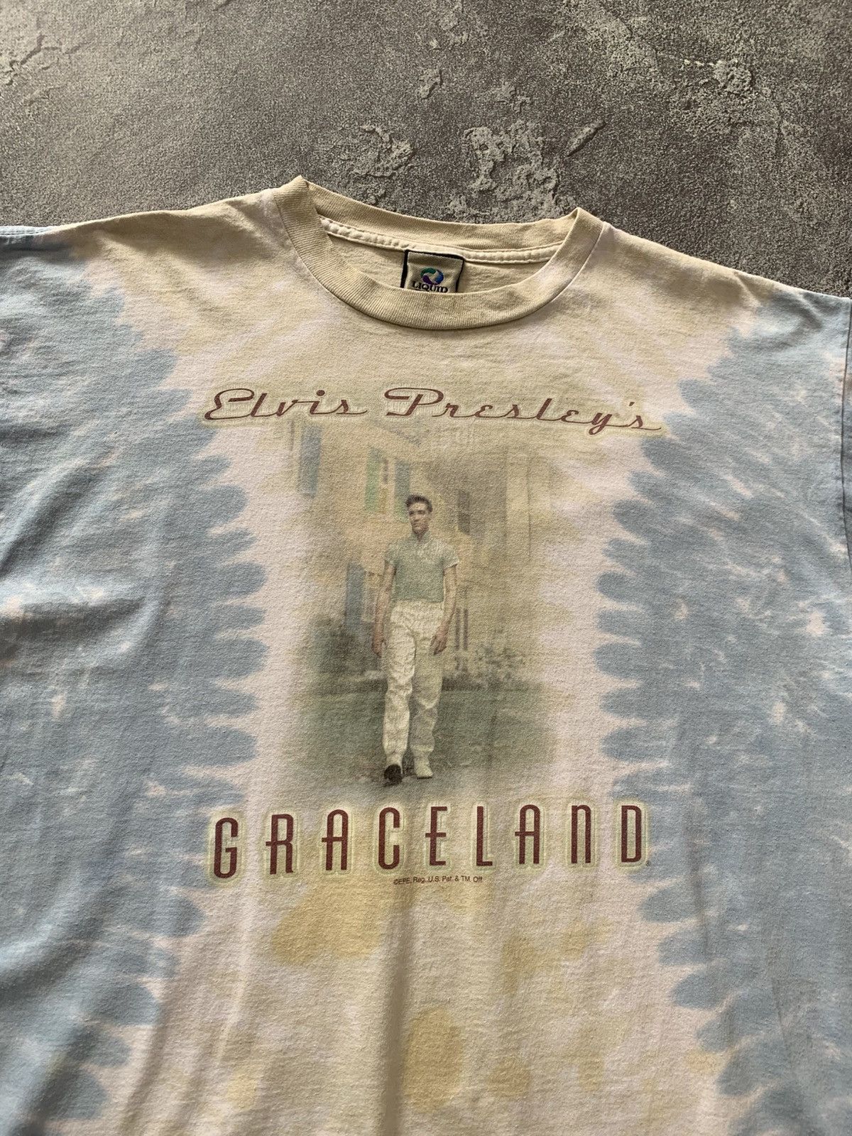 Liquid Blue × Vintage VTG 90’s LIQUID BLUE Elvis Presley’s Single Stitch T-shirt Size US XL / EU 56 / 4 - 2 Thumbnail