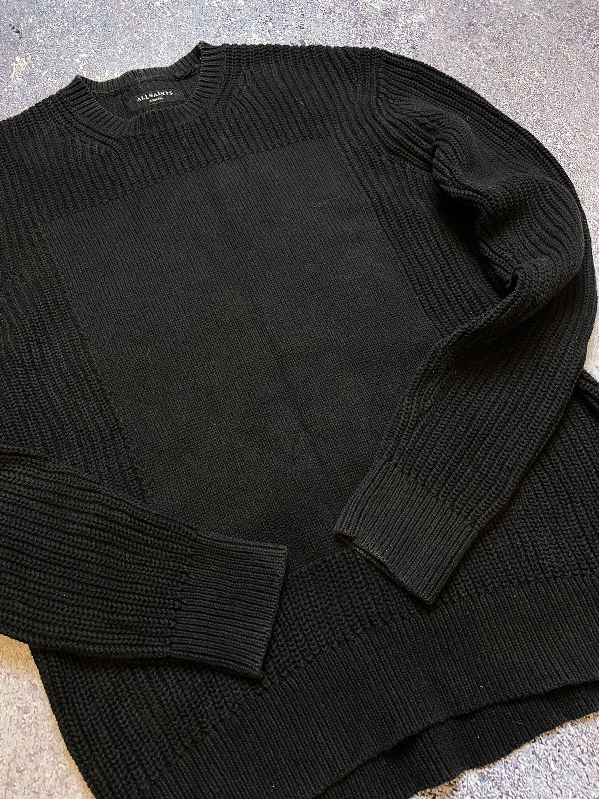 Allsaints × Vintage 💥OPIUM ALLSAINTS BLACK SWEATER BALENCIAGA STYLE Size US XS / EU 42 / 0 - 5 Thumbnail