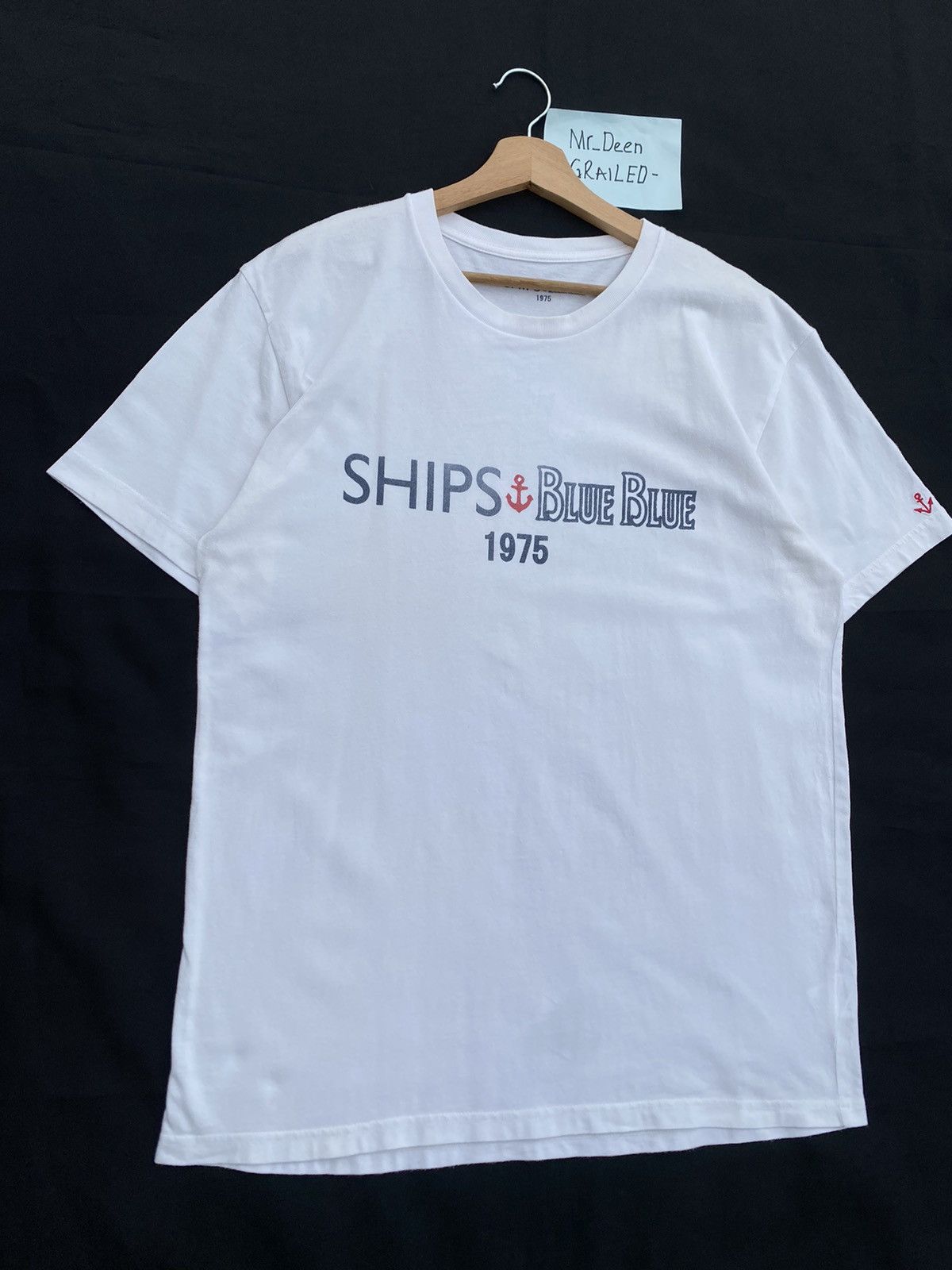 Blue Blue Japan Rare Vintage SHIPS Blue Blue 1975 Tshirt Size US L / EU 52-54 / 3 - 4 Thumbnail